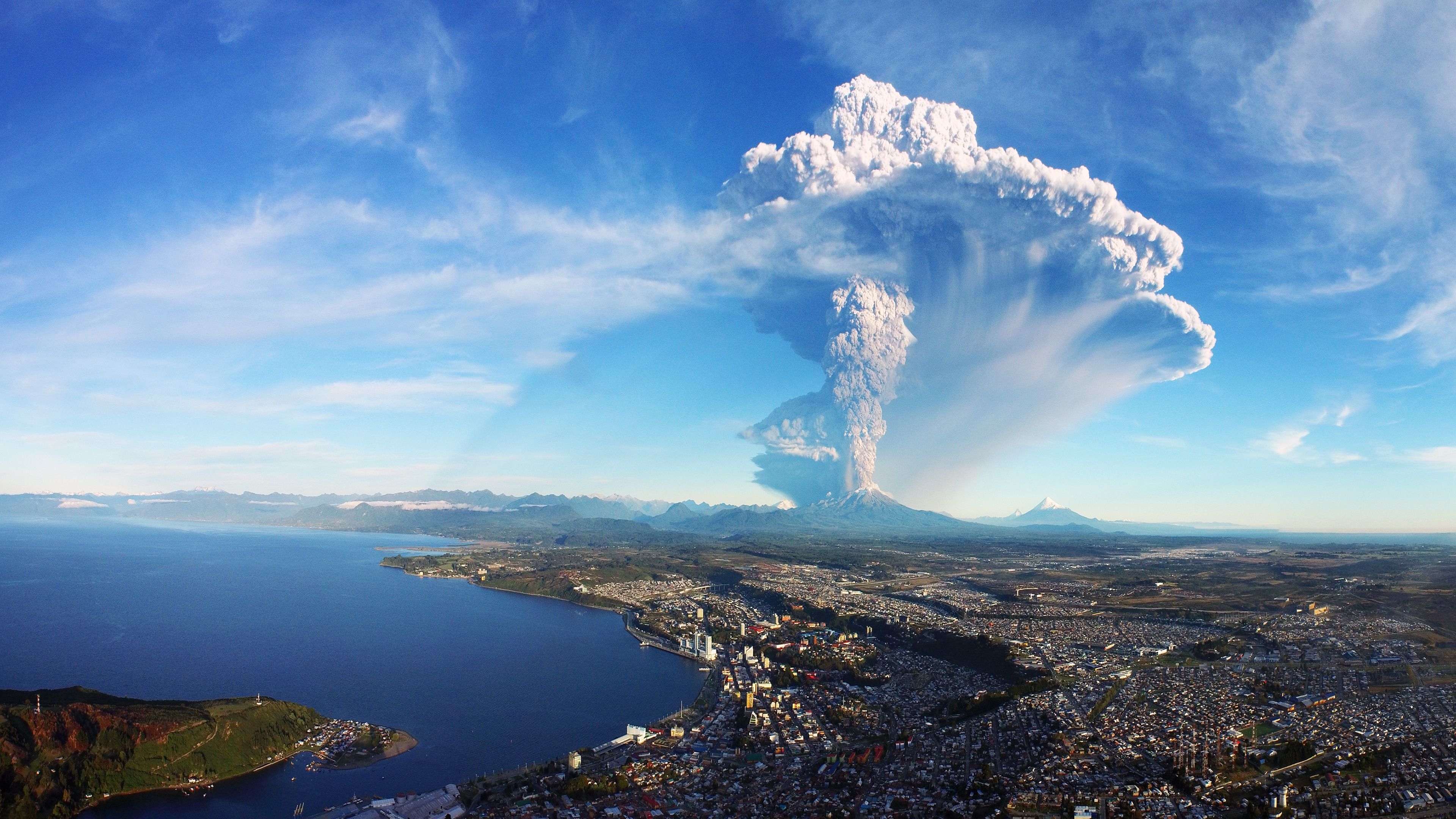 3840x2160 Calbuco Volcano Eruption Chile 4K Ultra HD Desktop Wallpaper, Desktop