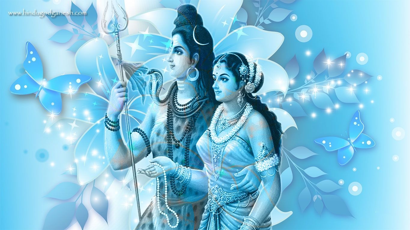 1370x770 Free download Shiv parvati love image where lord shiva is holing mata parvati. This pic has blue flora. Lord shiva, Shiva lord wallpaper, Lord murugan wallpaper, Desktop