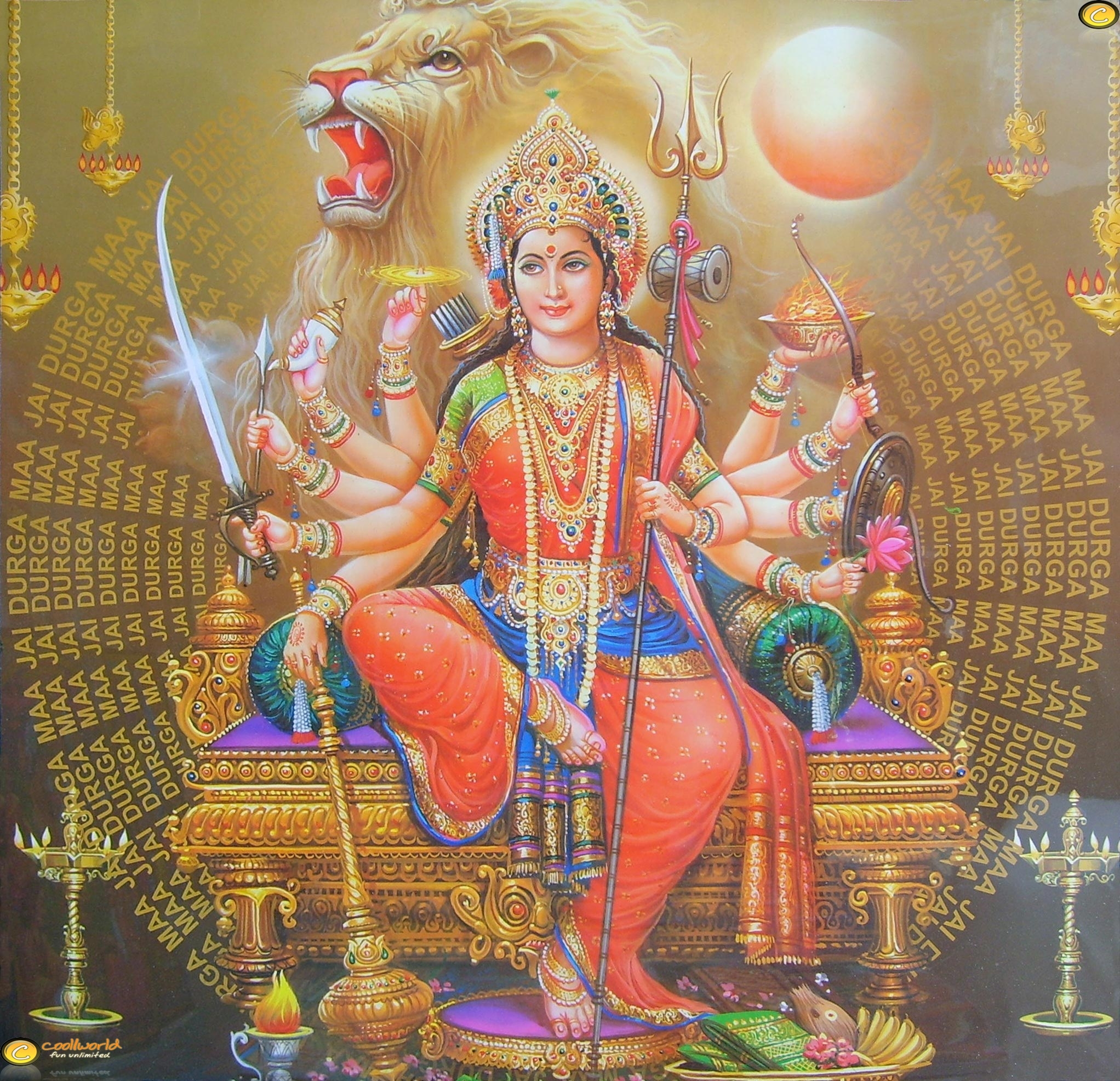 2050x1980 Download Navrathri Festival Mata Rani Latest Wallpaper, Desktop