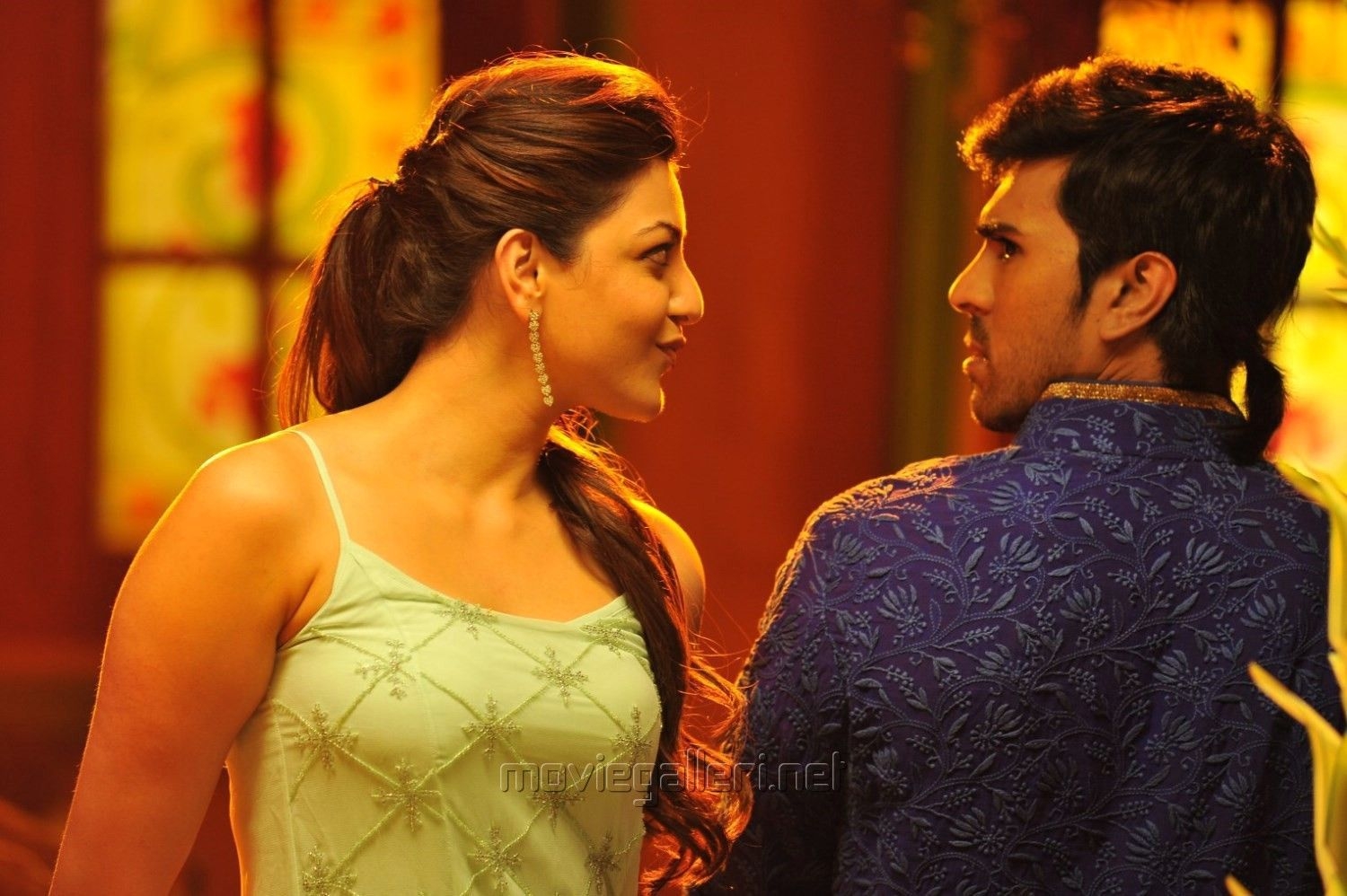 1500x1000 Kajal Agarwal, Ram Charan in Ram Leela Tamil Movie Stills. New movie posters, Actor picture, Actors image, Desktop