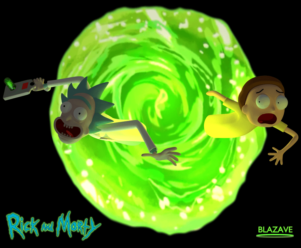 1030x850 Rick and Morty Portal 4K Wallpaper from blazave.com, Desktop