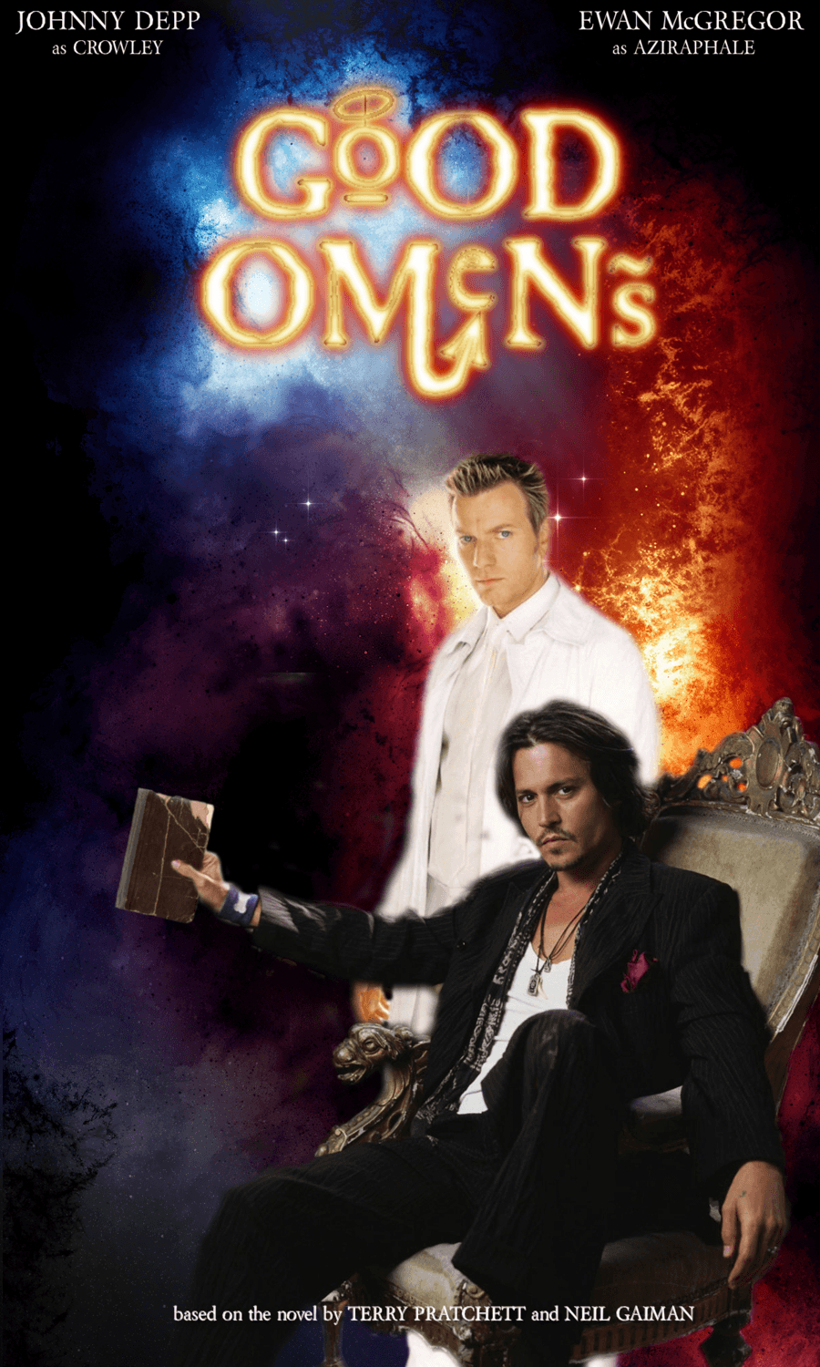 900x1500 Good Omens, with Neil Gaiman. Randomness. Movie posters, Neil, Phone