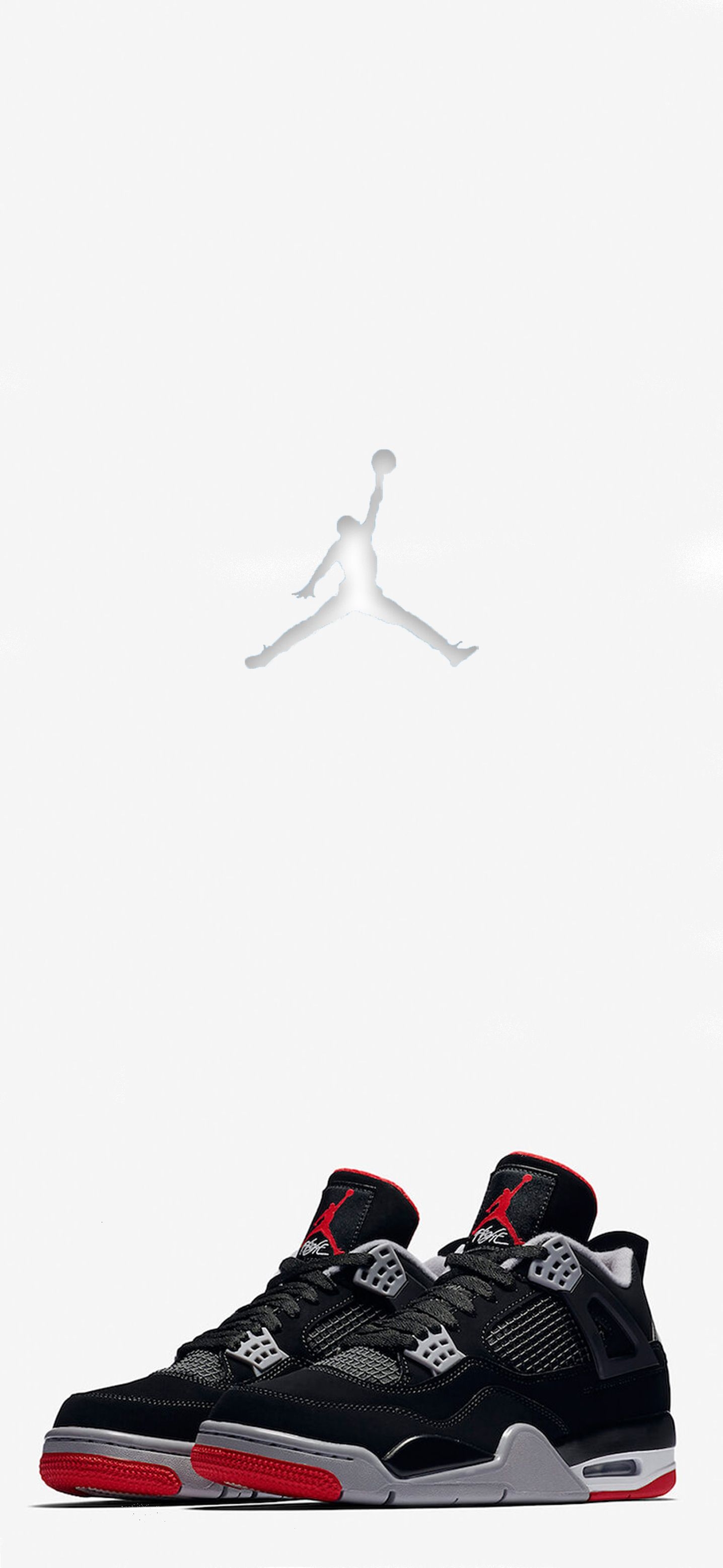 1440x3120 Air Jordan 4 (Retro Bred). Air jordans, Jordan shoes retro, Jordan shoes wallpaper, Phone