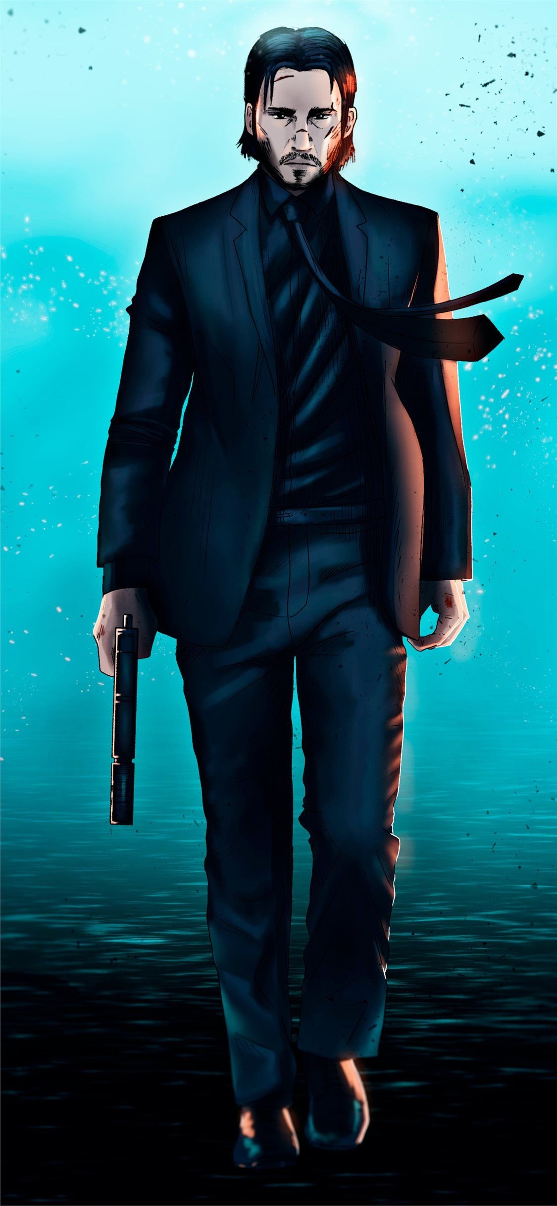 1130x2440 John Wick Wallpaper, Phone