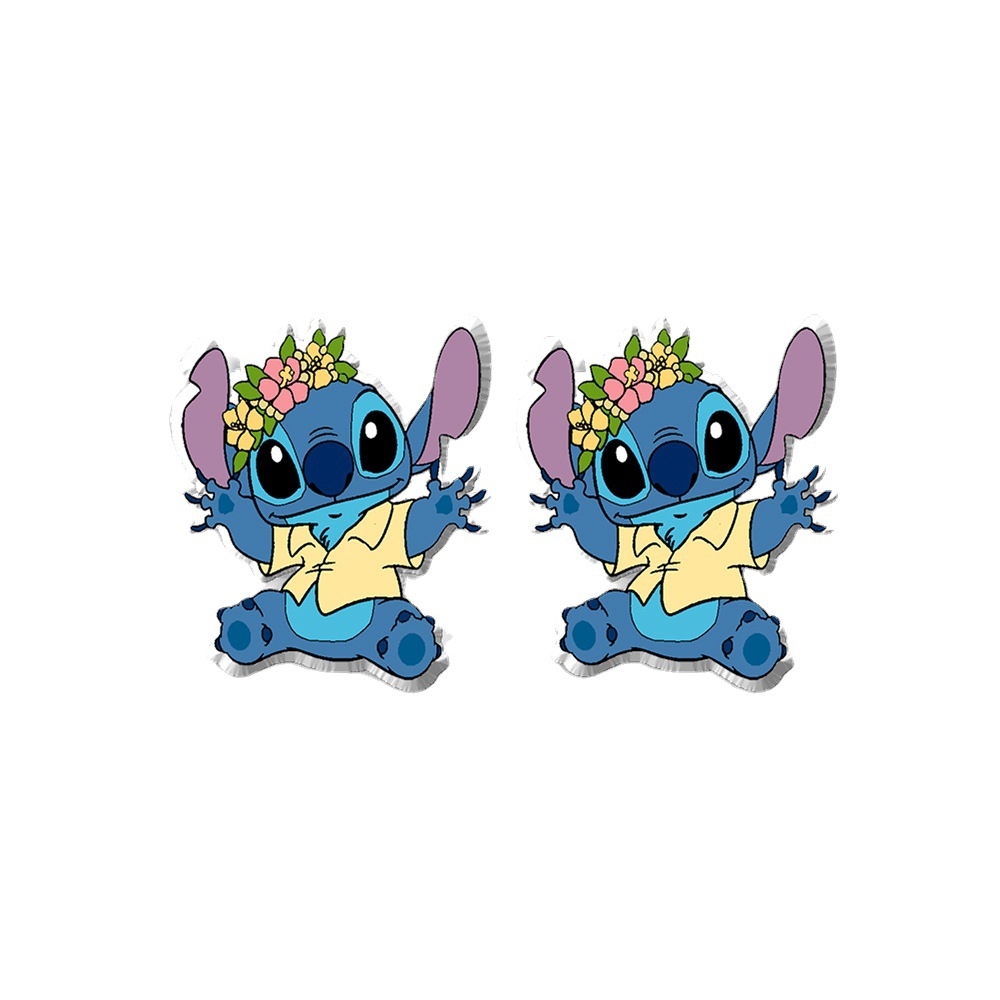 1000x1000 Stitch Cute Cartoon Animation Alien Baby Stitch Stud Earrings Stitch Acrylic Stud Earrings Anime Figure Action Figure, Phone