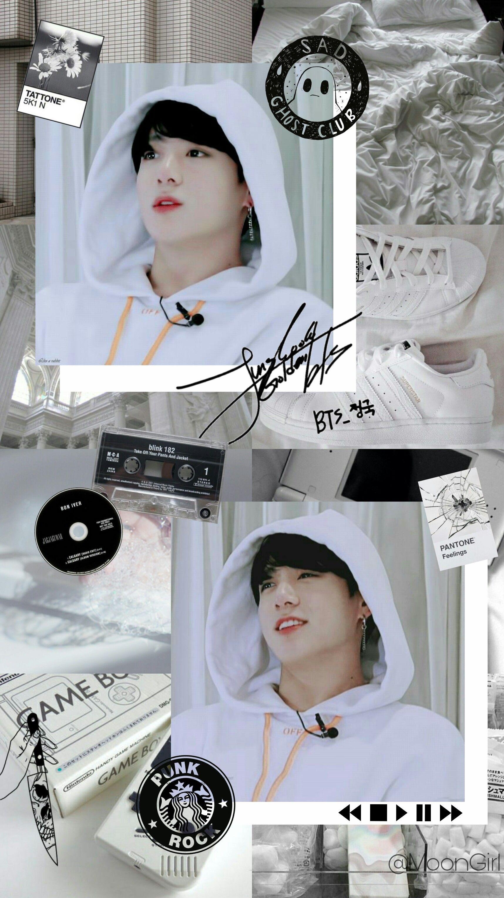 1720x3060 jungkook #bts #wallpaper #white aesthetic #aesthetic #kpop #edit, Phone