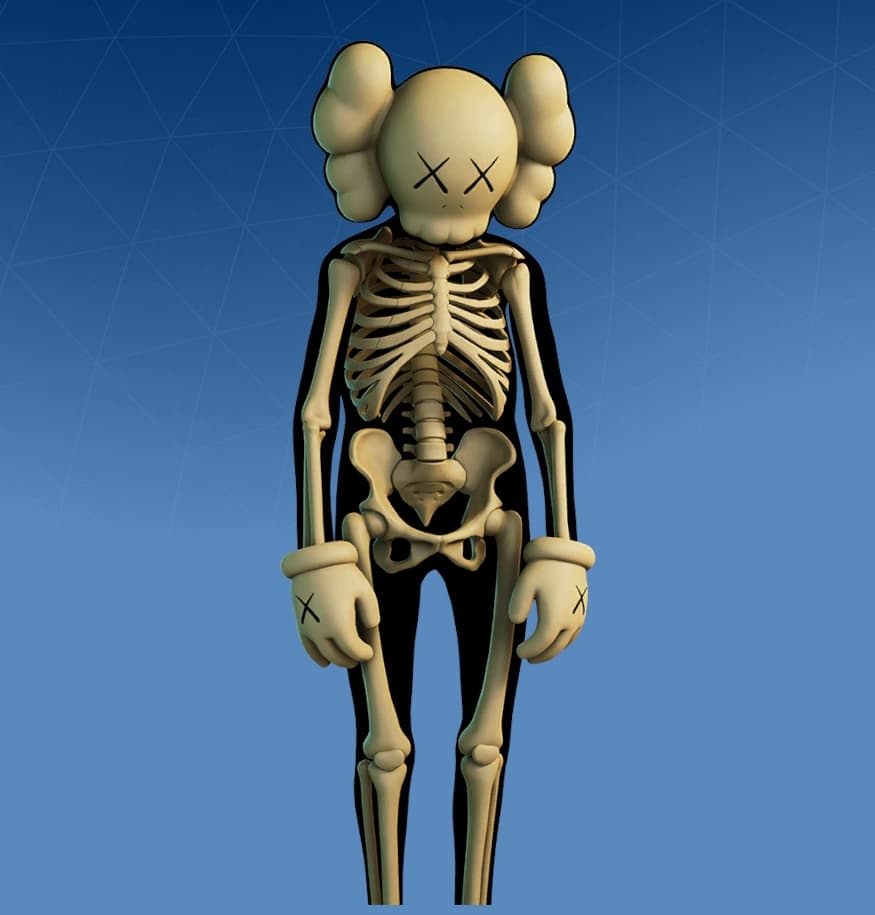 880x920 Kaws Skeleton Fortnite wallpaper, Phone