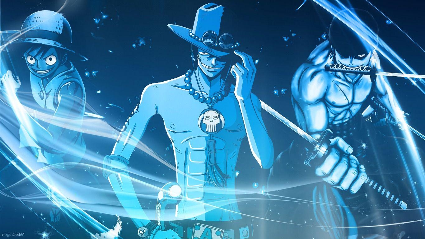 1370x770 one piece portgas d ace monkey d_ luffy sabo wallpaper and background, Desktop