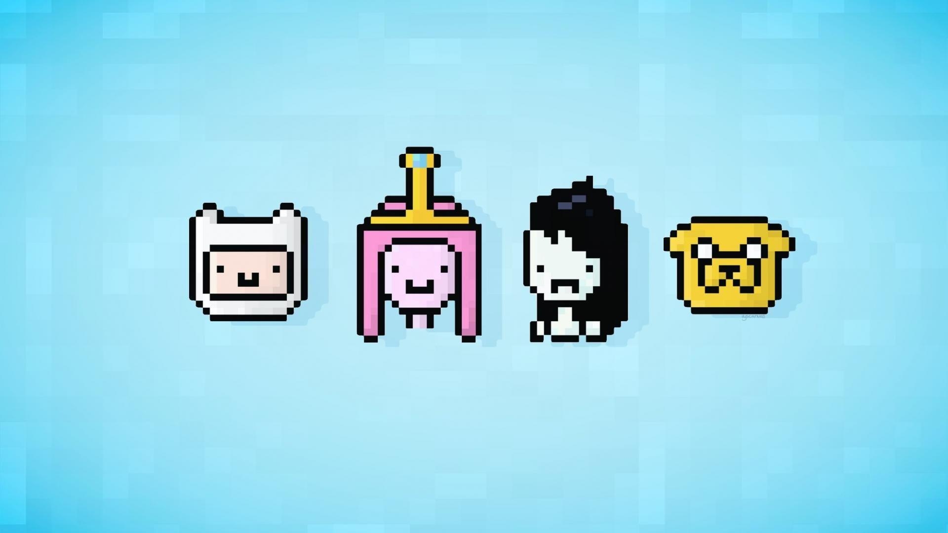 1920x1080 Marceline Vampire Queen Princess Bubblegum Pixel 8 Bit Wallpaper, Desktop