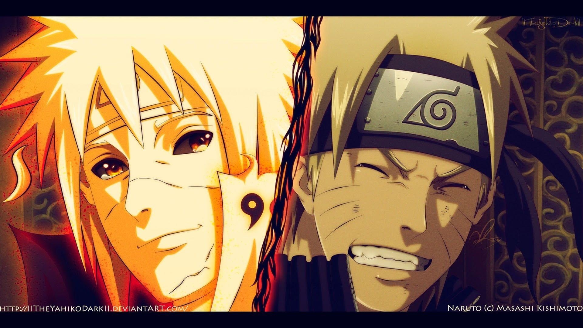 1920x1080 Minato and Naruto illustration HD wallpaper, Desktop