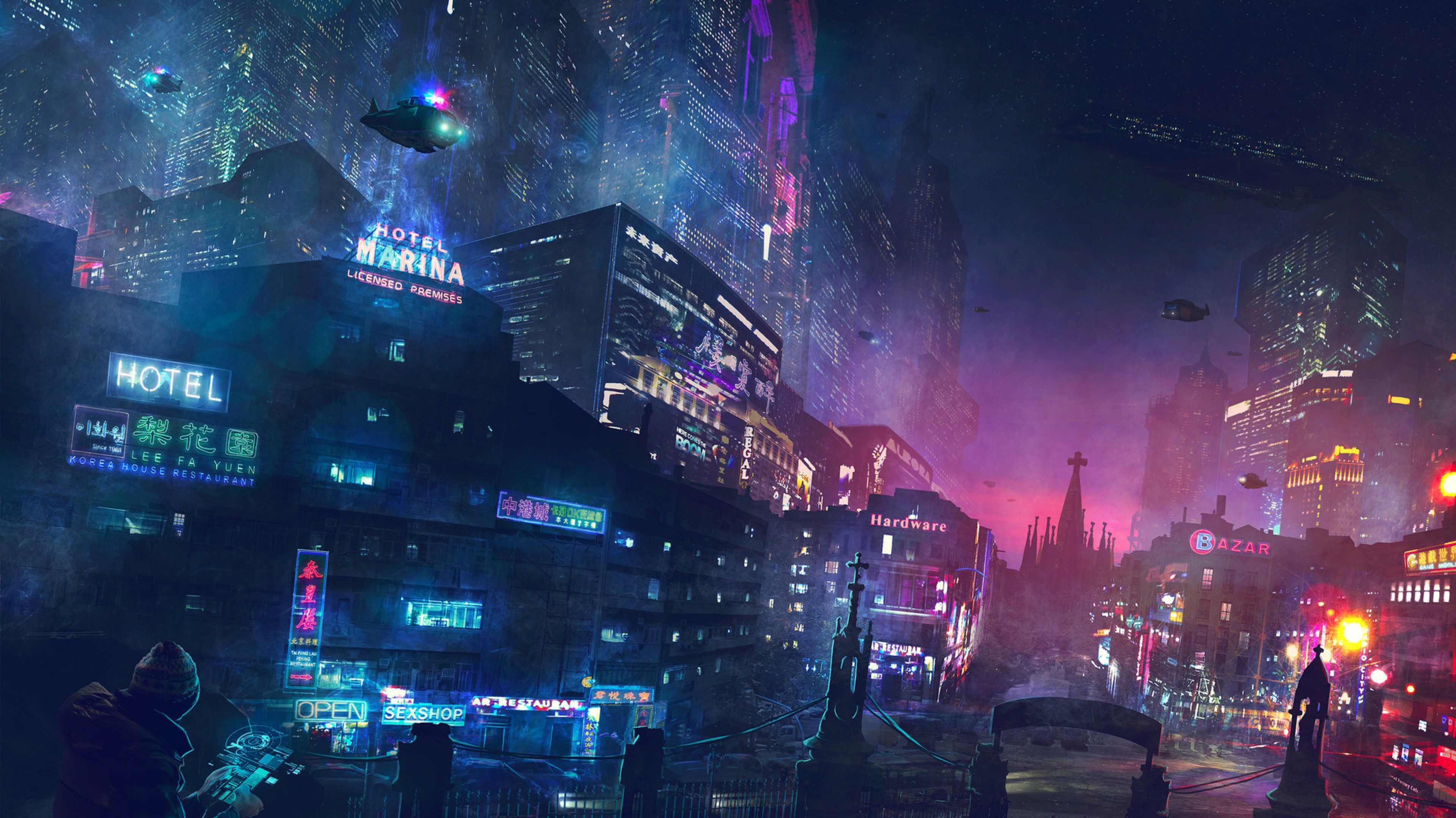 3840x2160 Cyberpunk 4K Wallpaper Free Cyberpunk 4K Background, Desktop