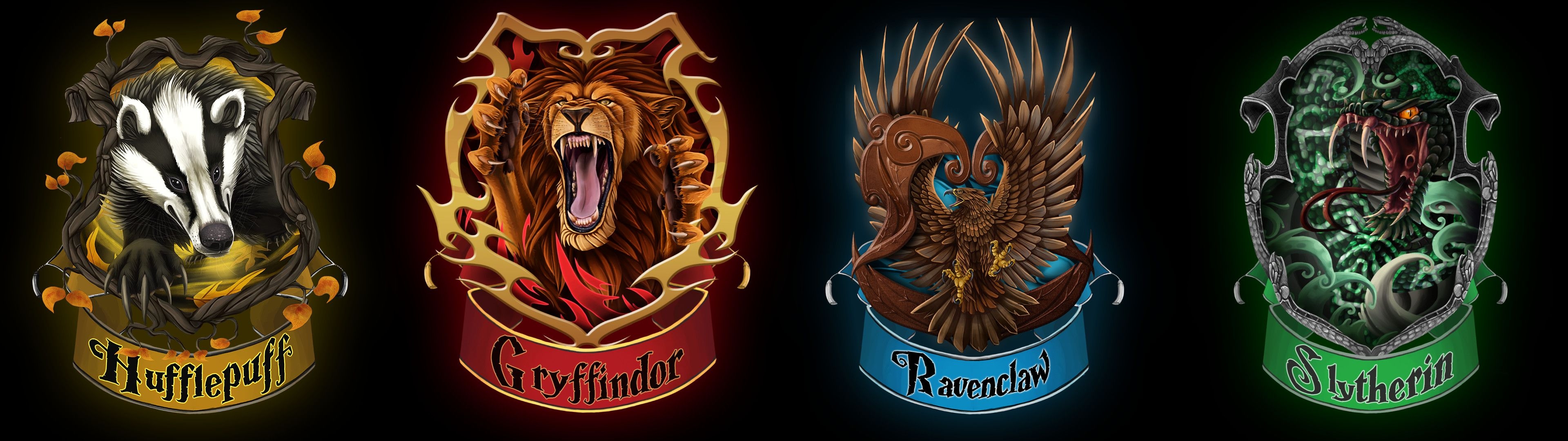 3840x1080 Ravenclaw Wallpaper HD, Dual Screen