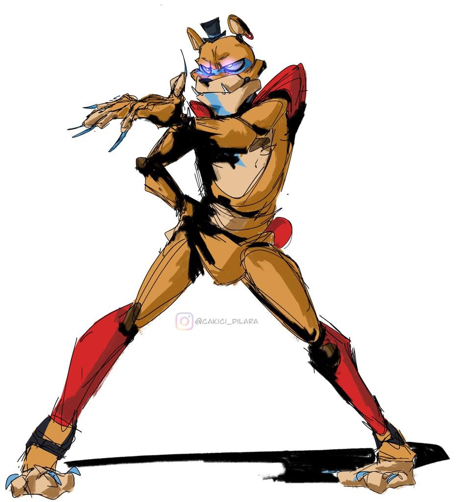 940x1030 GlamRock Freddy Fanart sketch, Phone