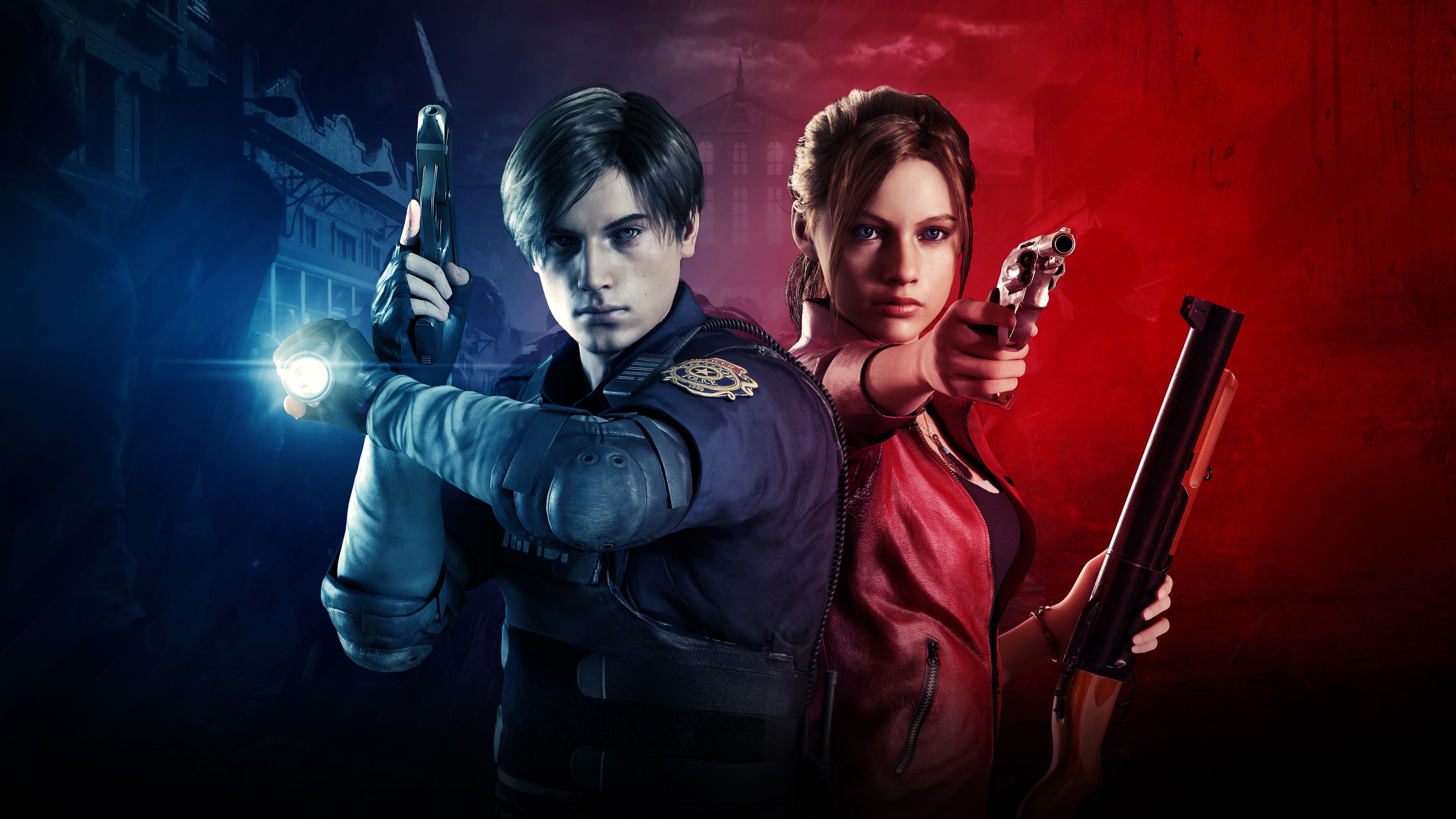 3840x2160 Wallpaper 4k Claire Redfield And Leon Resident Evil 2 4k Wallpaper, Desktop