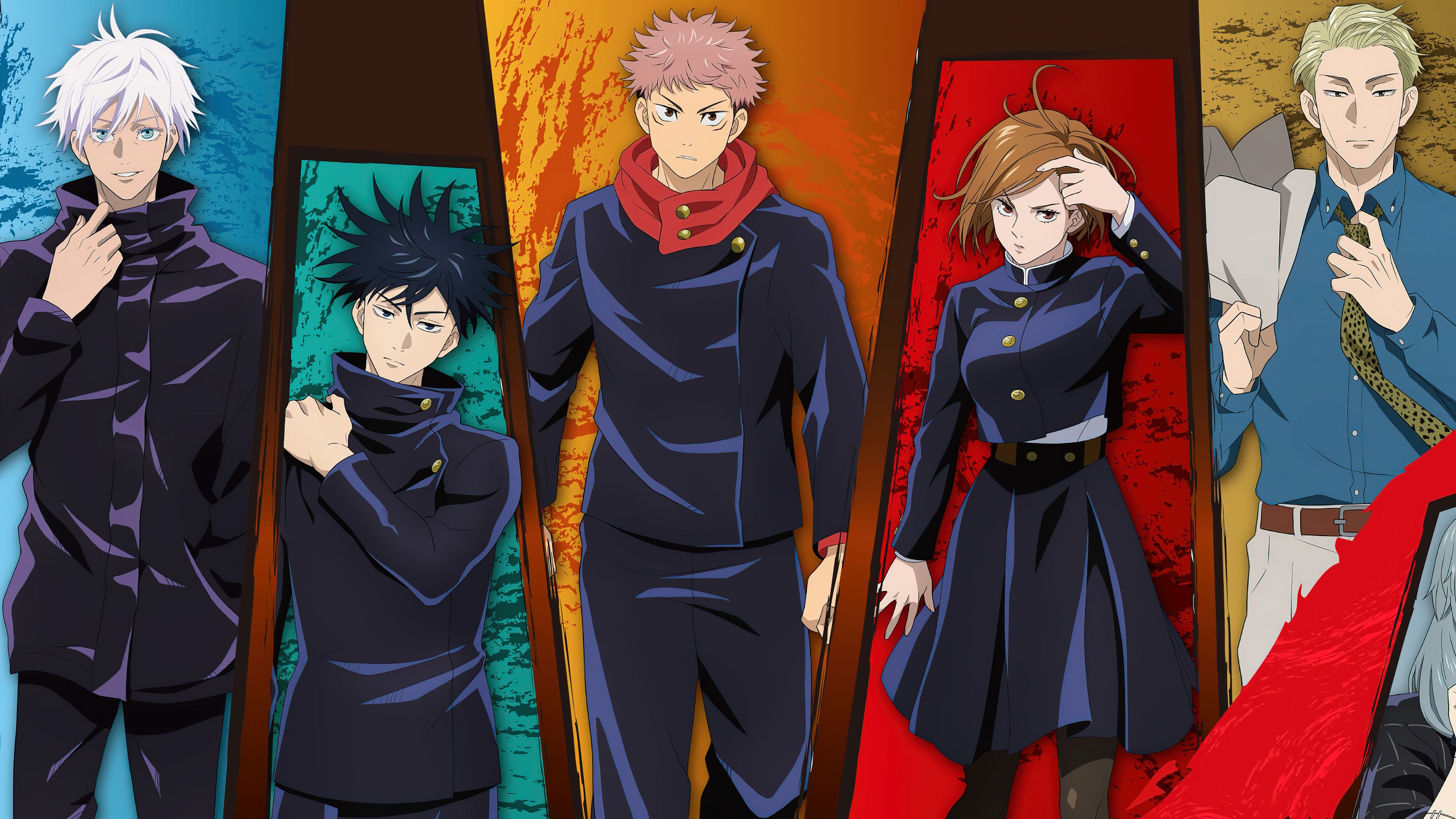 3840x2160 Characters from Jujutsu Kaisen Anime Wallpaper 4k Ultra HD, Desktop