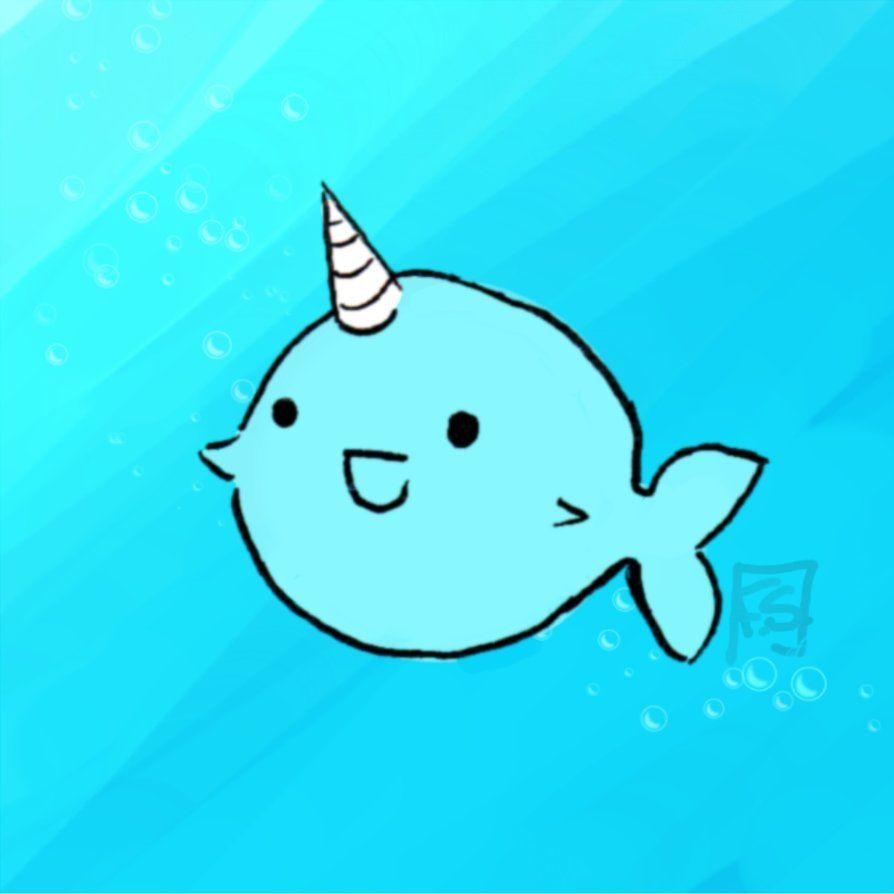 900x900 Cute Narwhal Unicorn Wallpaper, Phone