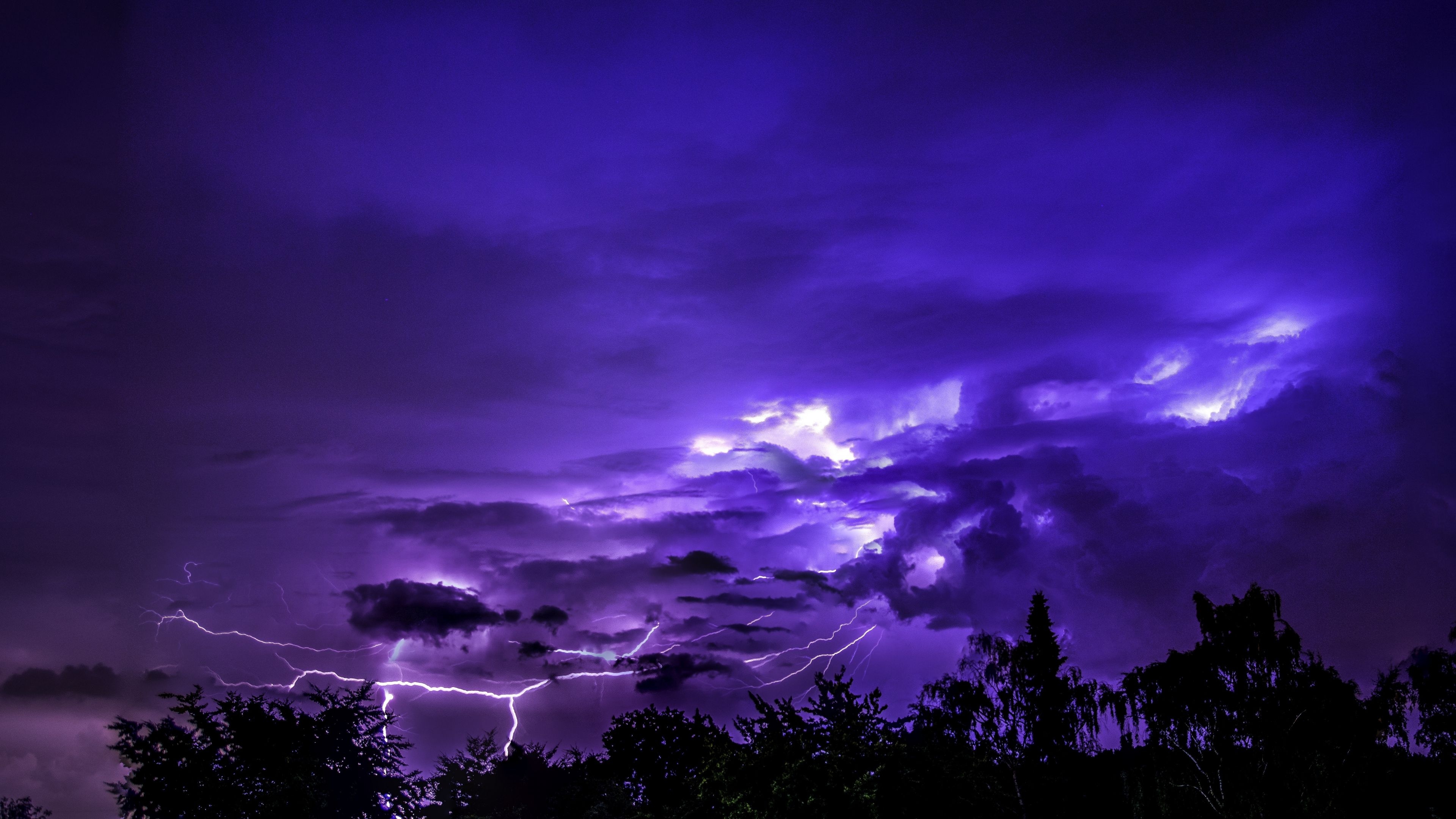 3840x2160 Download  wallpaper thunderstorm, lightnings, sky, dark, 4k, uhd 16: widescreen,  HD image, background, 15739, Desktop