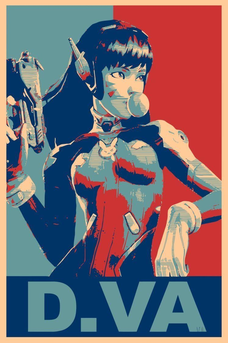 750x1130 propaganda, D.Va (Overwatch), Overwatch, Gamer HD Wallpaper, Phone