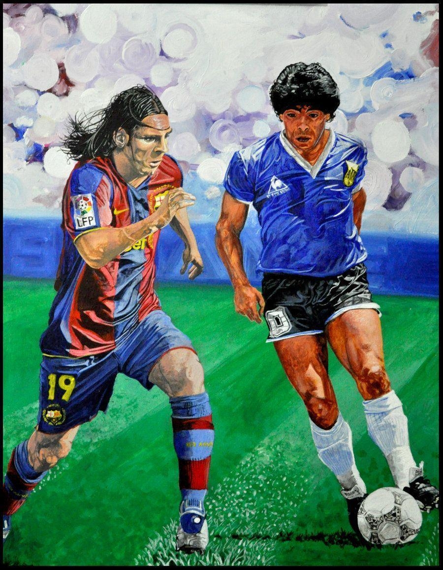 900x1160 Maradona Vs Messi 91618, Phone