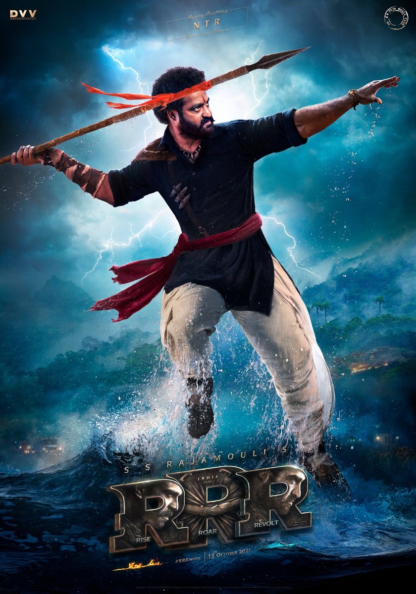 840x1200 Jr NTR Intense Look In RRR New Poster Will Surely Give You Goosebumps, Phone