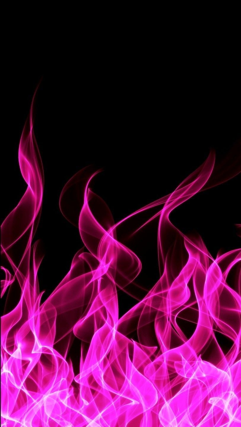 820x1440 Purple Flame Wallpaper, Phone