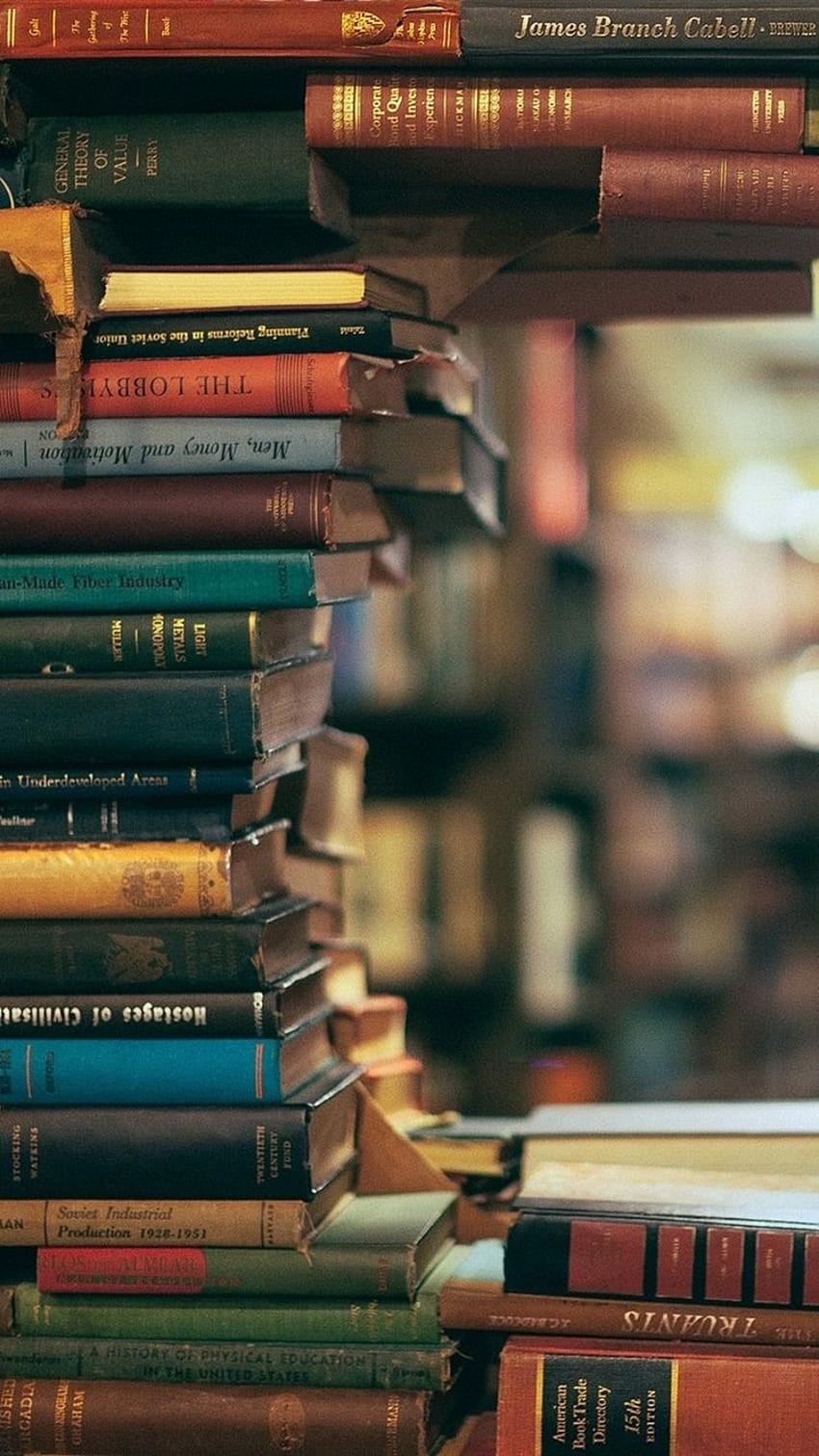 850x1520 Wallpaper of Books, Phone