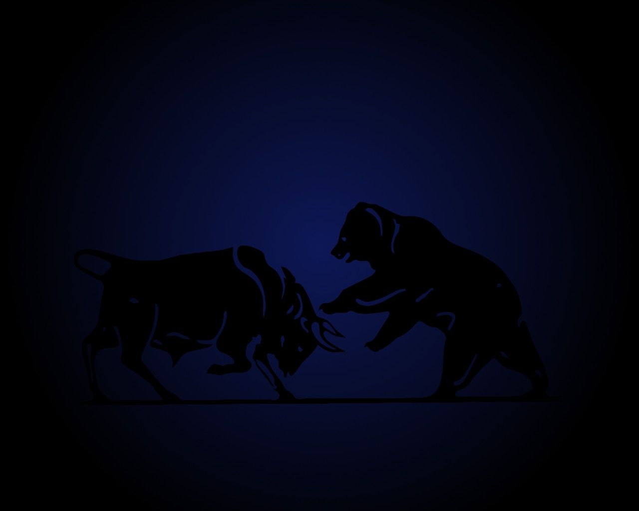 1280x1030 Bull Bear Dark bg, Desktop