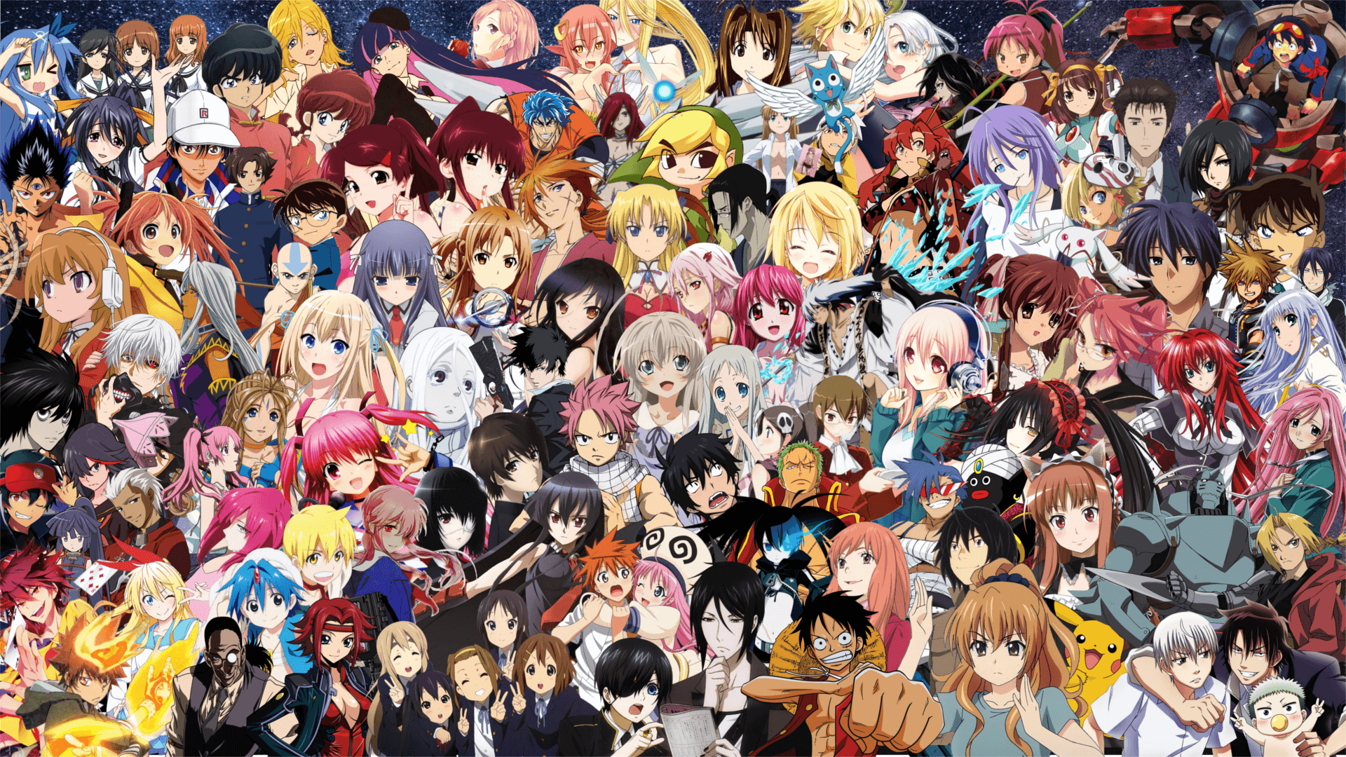 1920x1080 All Anime Characters Wallpaper Together Wallpaper HD Wallfem, Desktop