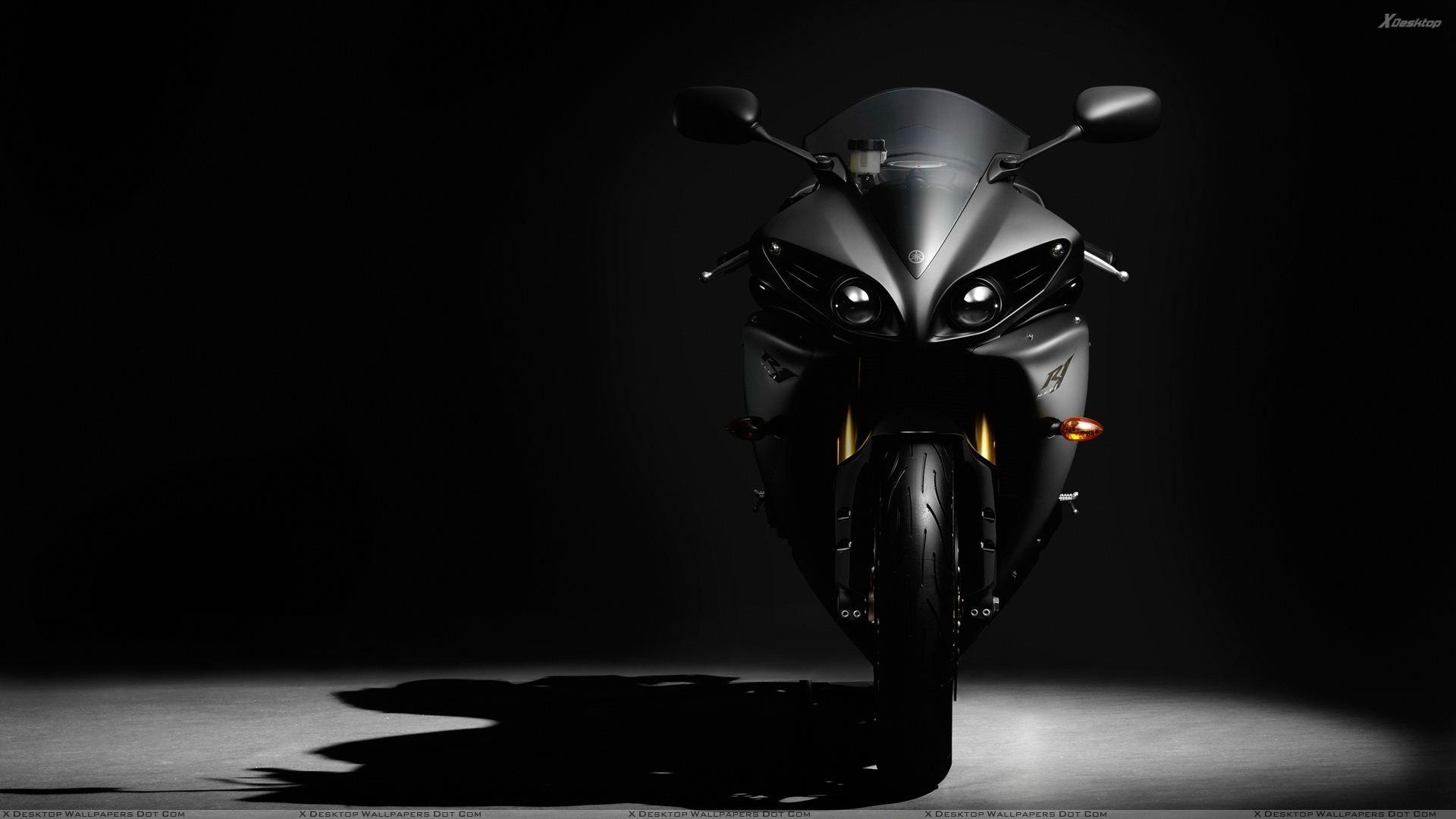 1920x1080 Yamaha YZF R1 Stylish Front Pose In Black Wallpaper, Desktop