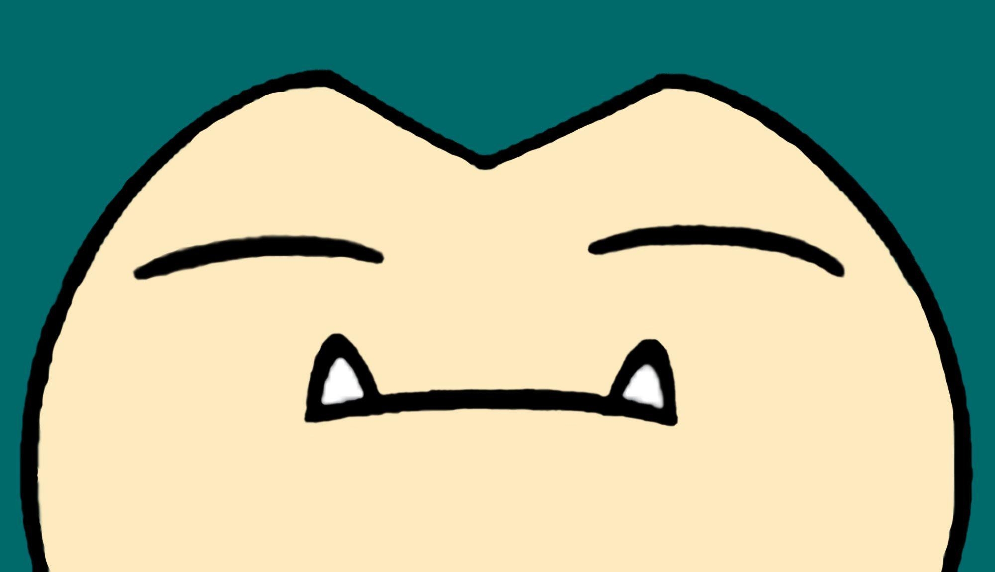 2000x1150 Snorlax Face Wallpaper, Desktop