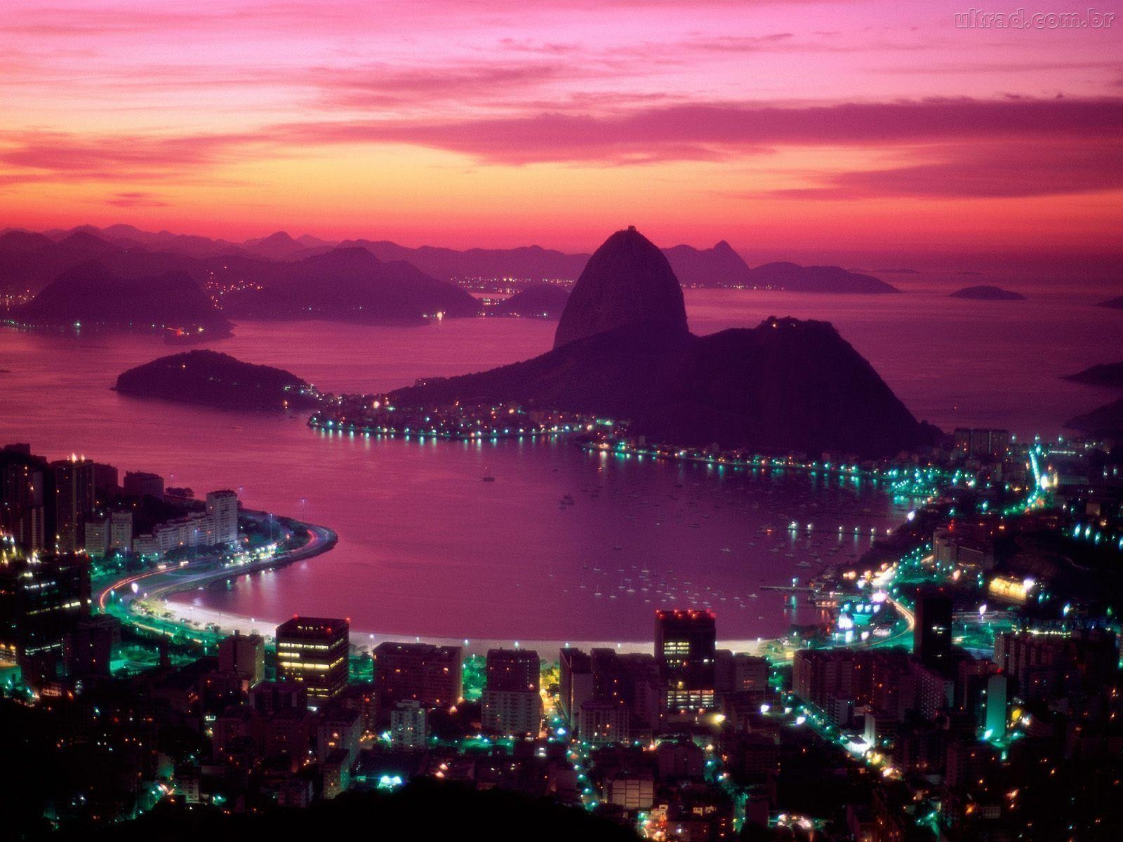 1600x1200 Rio De Janeiro Night wallpaper, Desktop