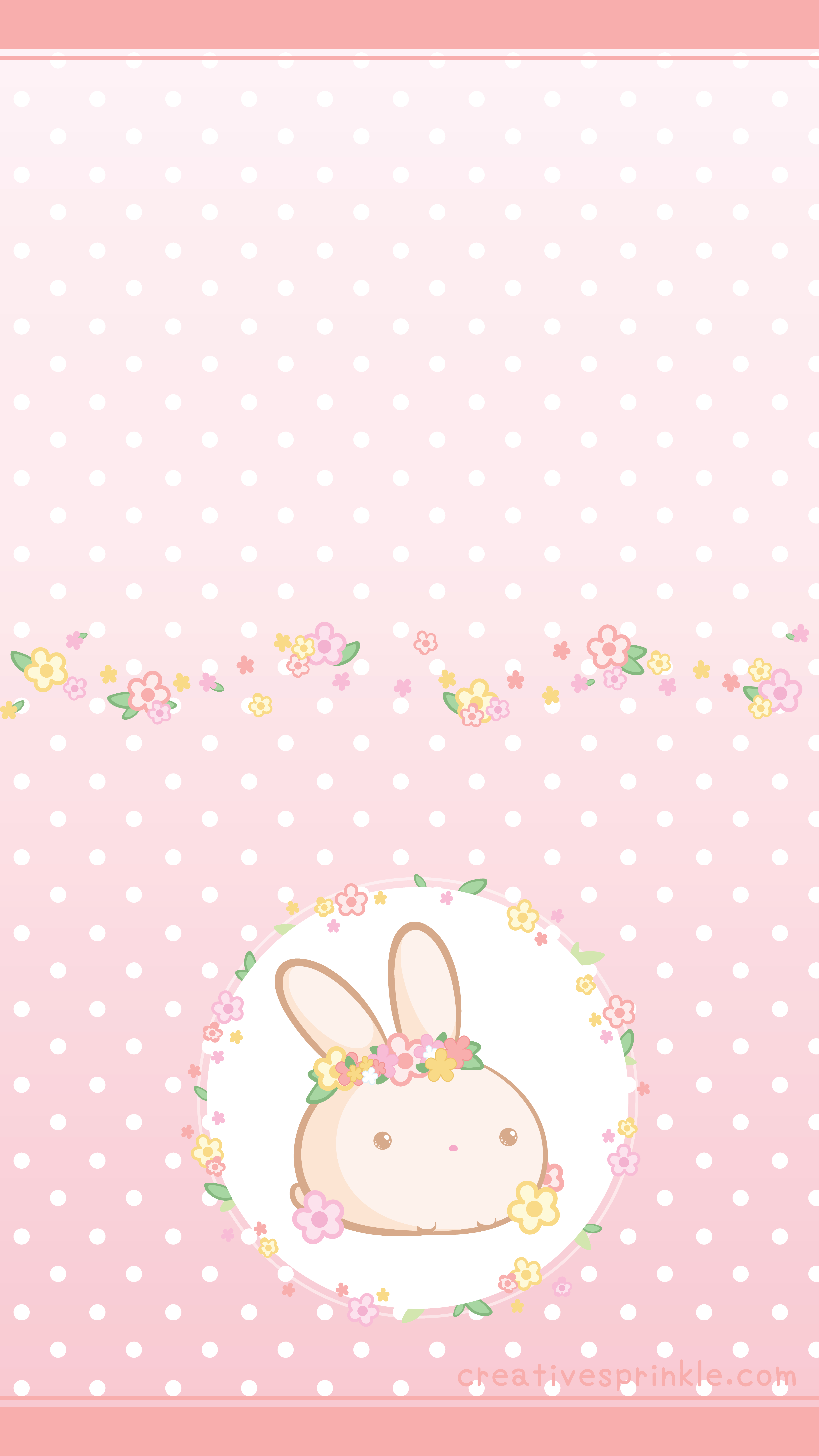 4500x8000 Kawaii Pink Bunny Wallpaper, Phone