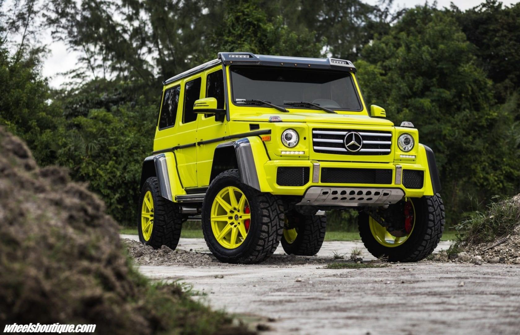 1680x1090 Lime Green Mercedes Benz G550 Gets HRE Wheels Diamond Mafia, Desktop