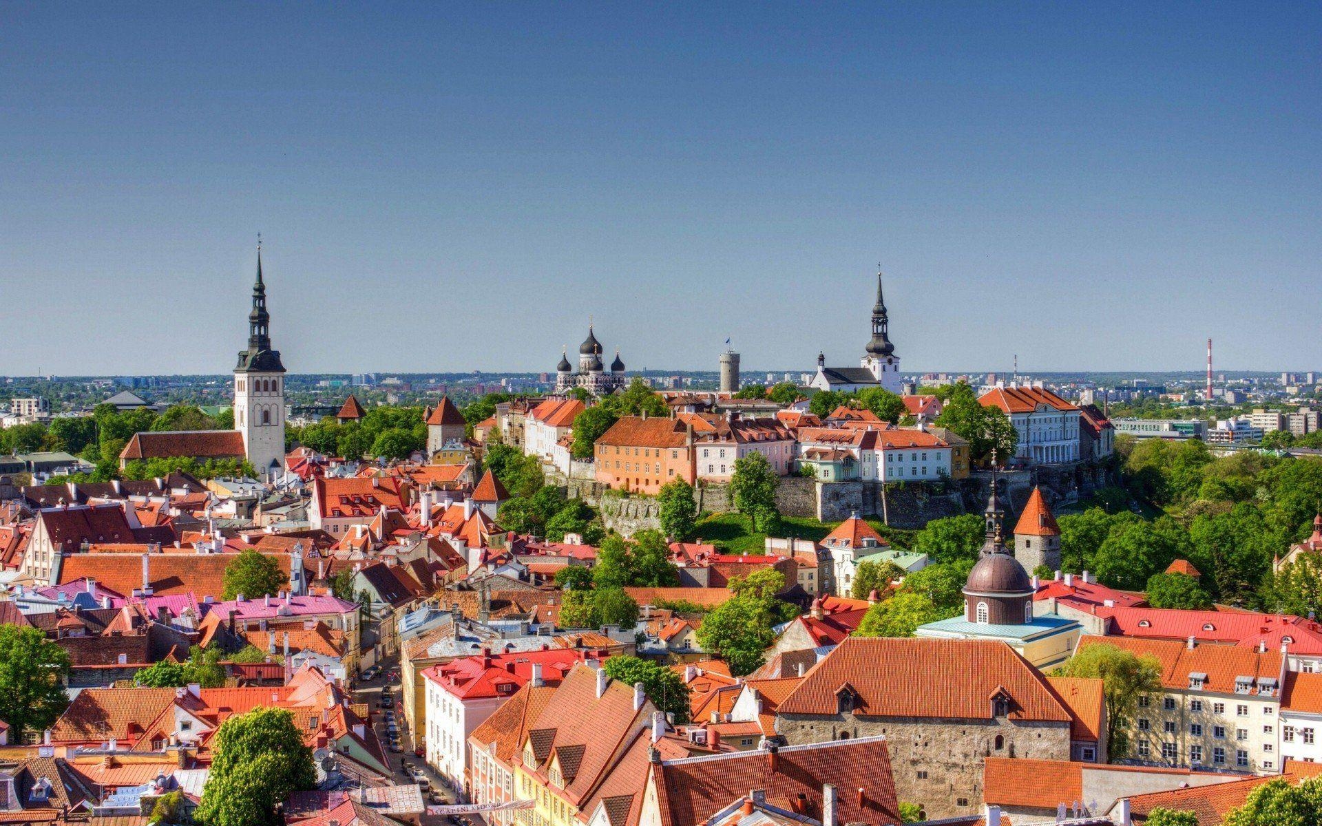 1920x1200 old town panorama estonia estonia roof tallinn HD wallpaper, Desktop