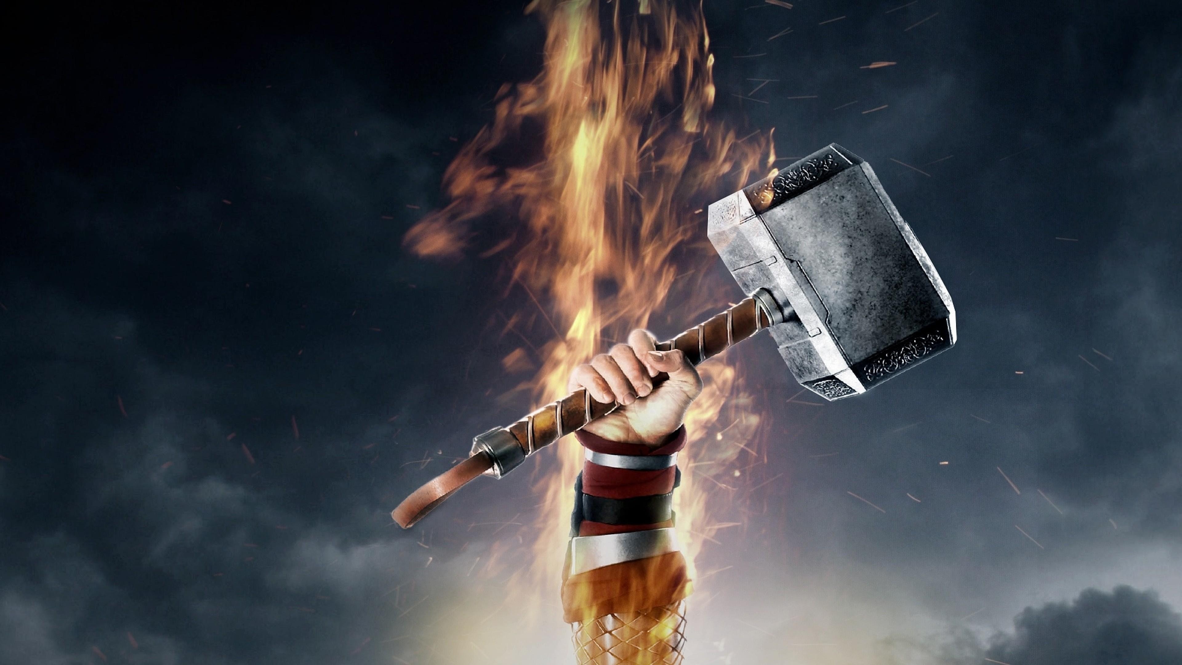 3840x2160 Thors Hammer Wallpaper, Desktop