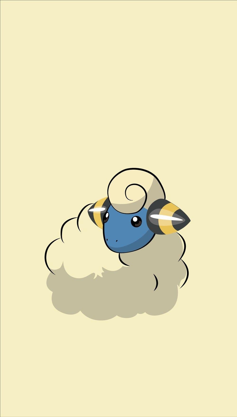 1000x1760 Mareep wallpaper ❤. Pokémon. Wallpaper, Pokémon, Phone