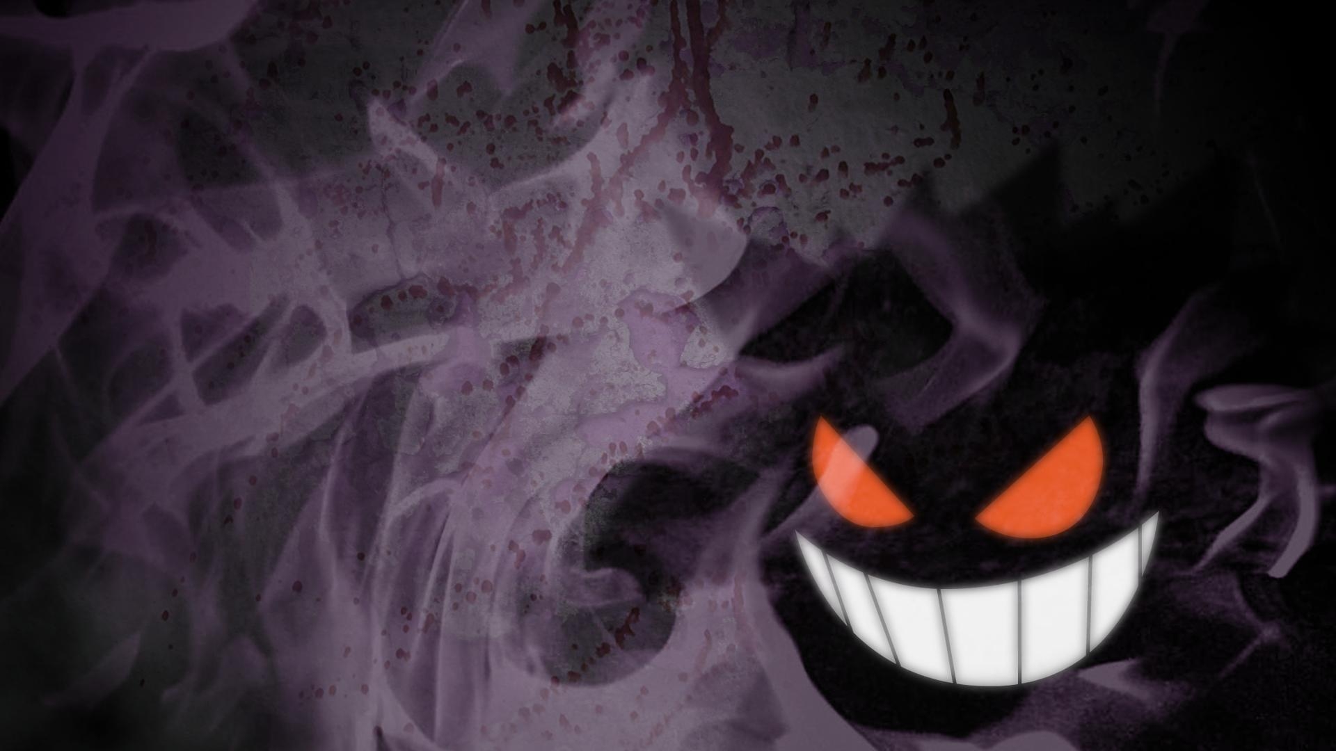 1920x1080 Got bored and threw together a Gengar wallpaper, Desktop