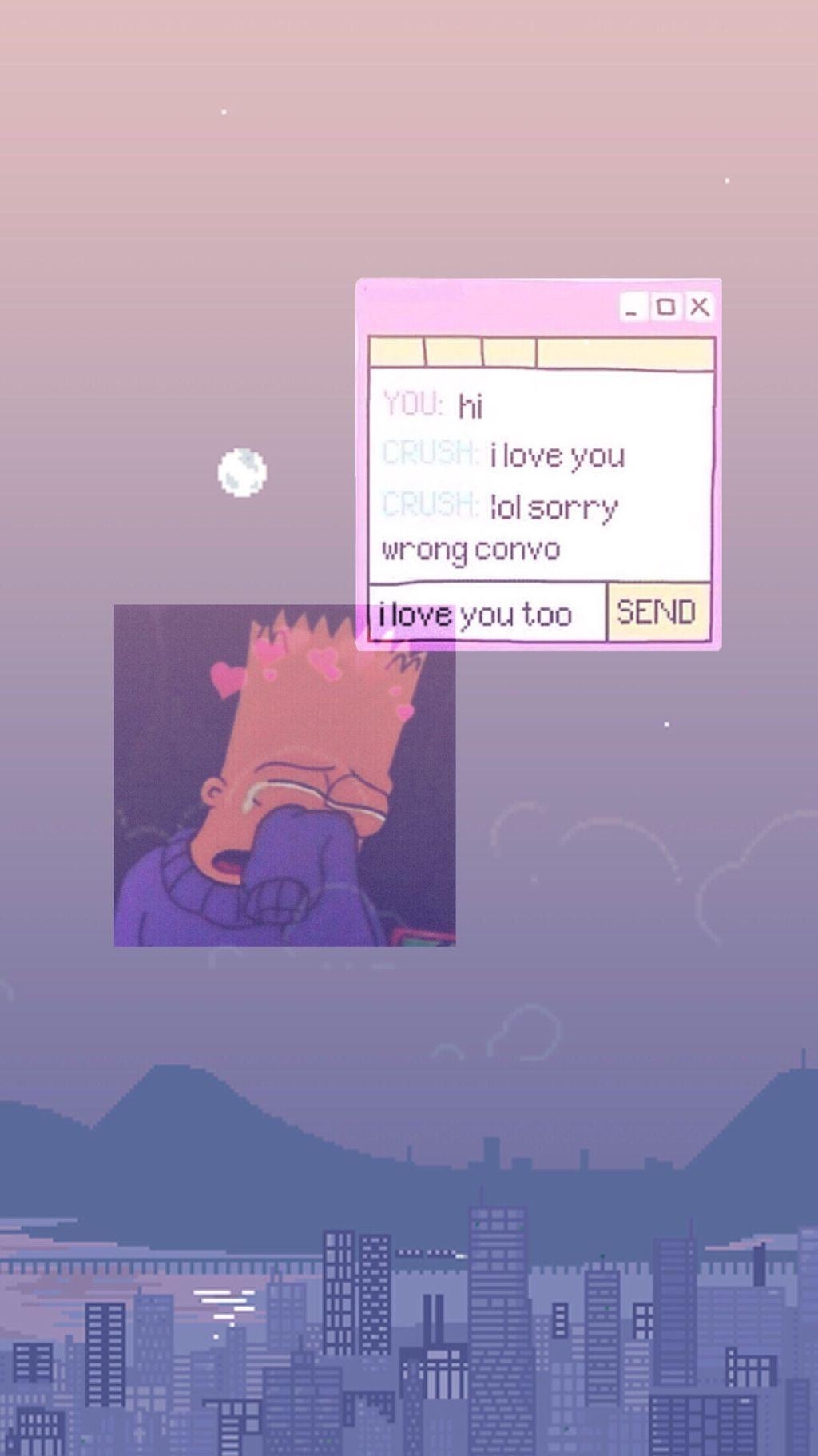 1030x1830 wallpaper aesthetic aestheticwallpaper phone simpsons, Phone