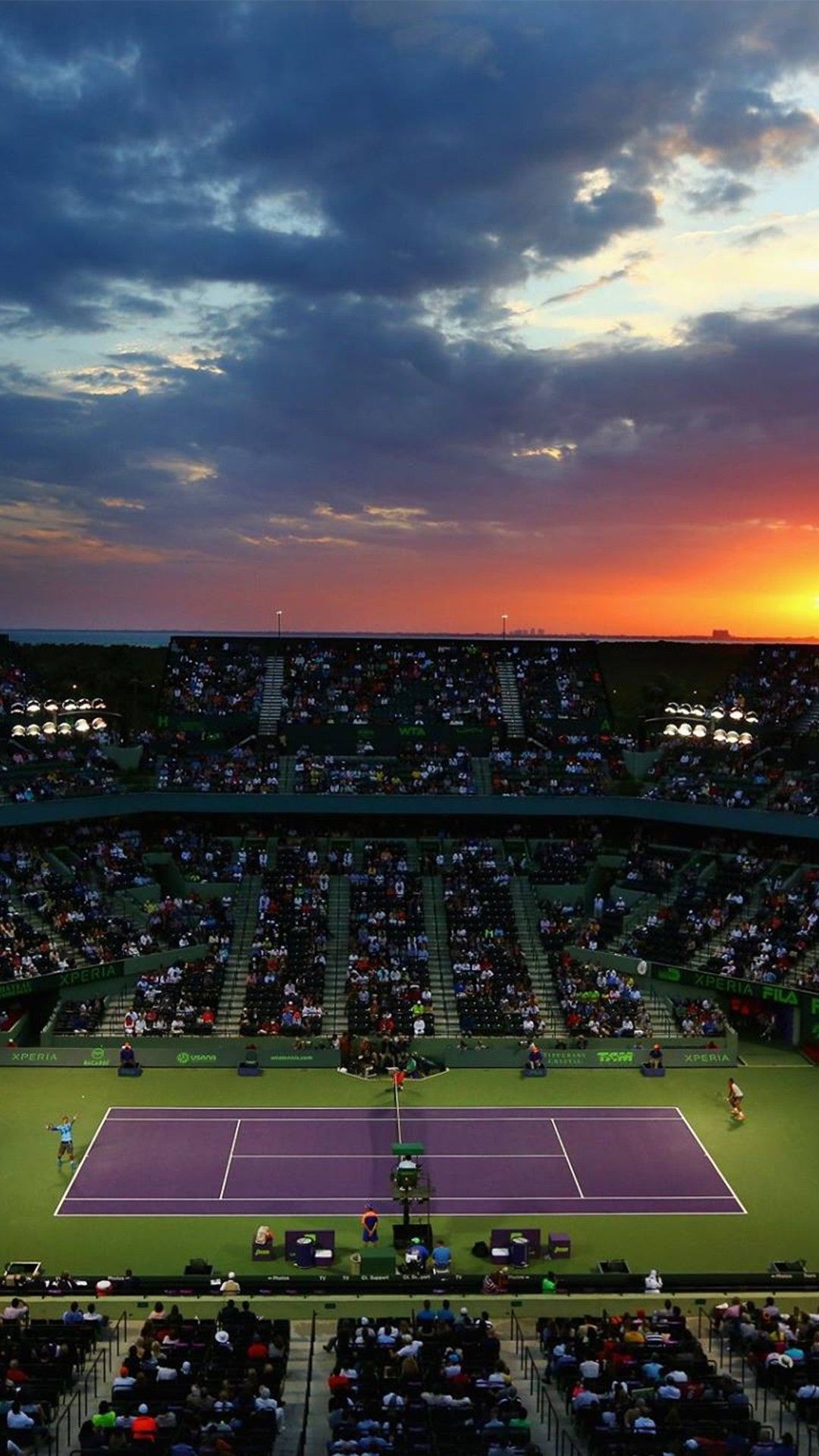 1080x1920 Tennis Court Miami Open Sunset Smartphone Wallpaper and Lockscreen HD /. Tennis wallpaper, Tennis picture, Tennis photography, Phone