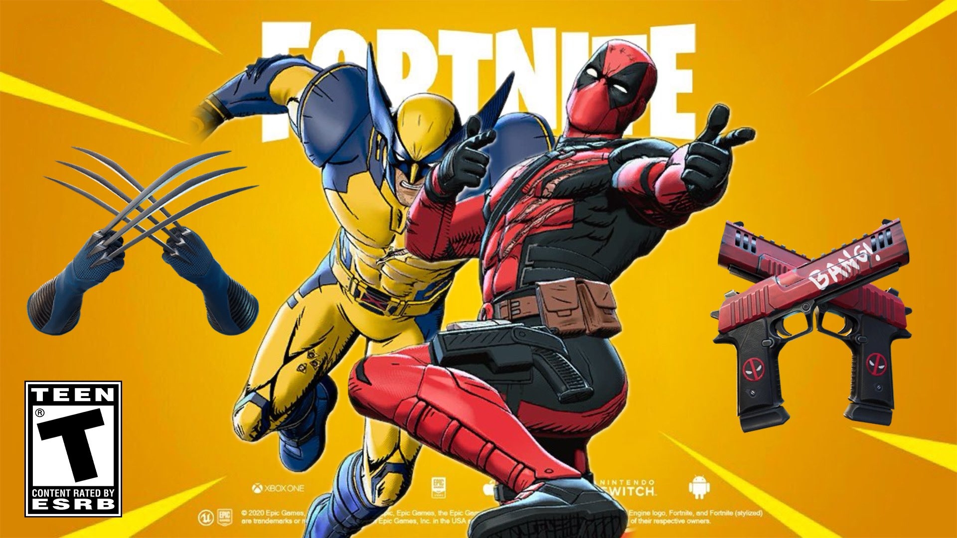 1920x1080 Wolverine (Pen & Ink) Fortnite wallpaper, Desktop