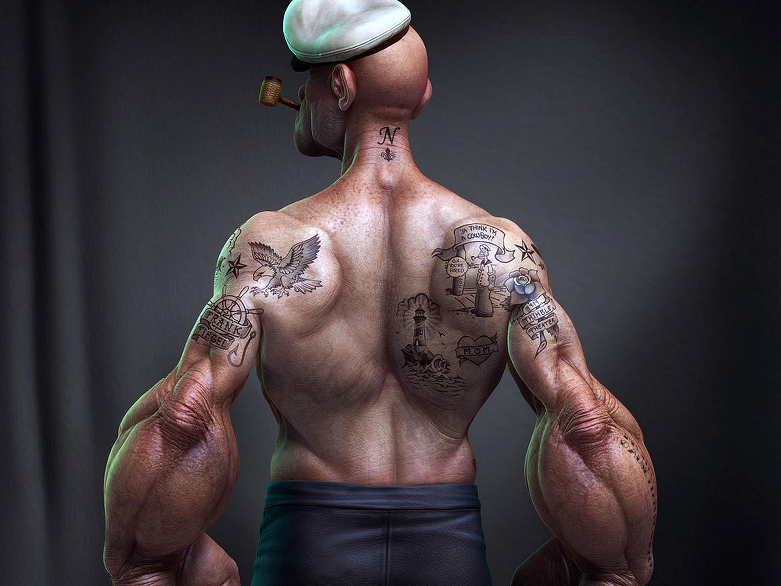 2560x1920 Popeye Body 3D Cartoon Picture Wallpaper HD / Desktop and Mobile, Desktop