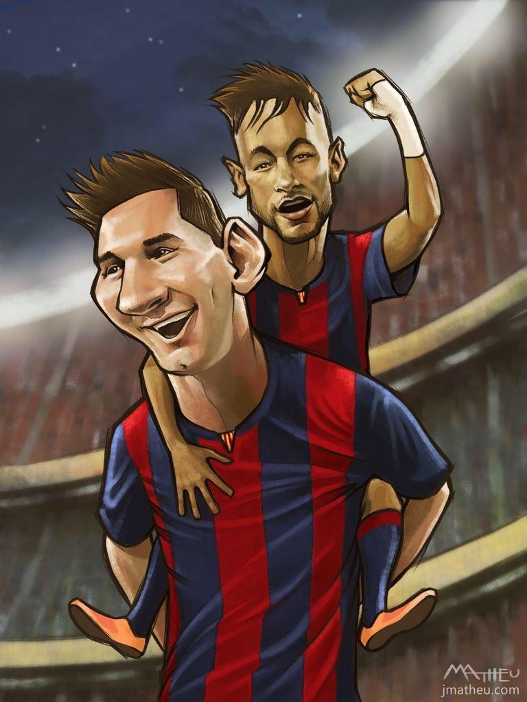 770x1030 Caricatura Messi. Neymar.com Best Wallpaper Collections, Phone