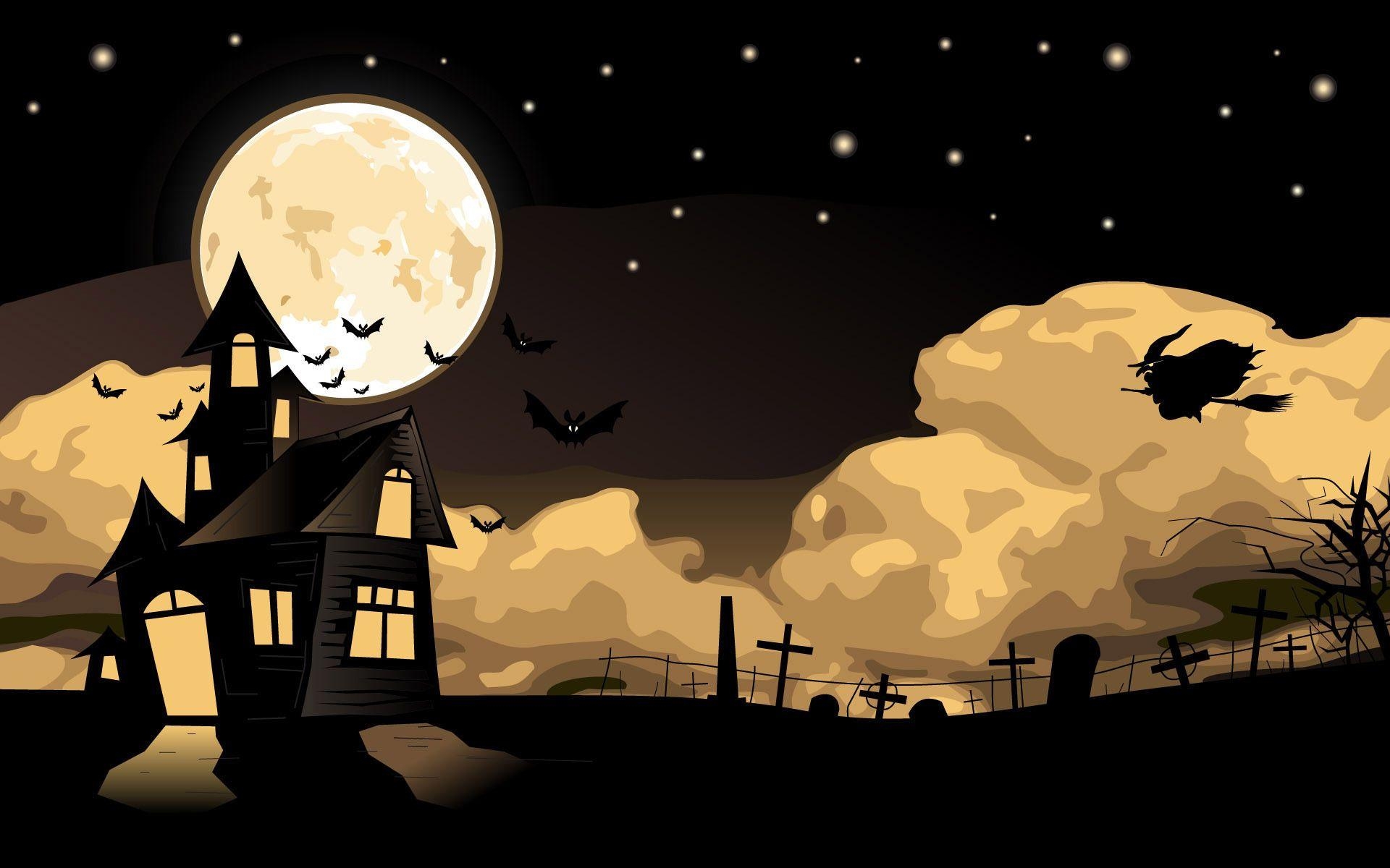 1920x1200 Cartoon Halloween Wallpaper Free Cartoon Halloween Background, Desktop