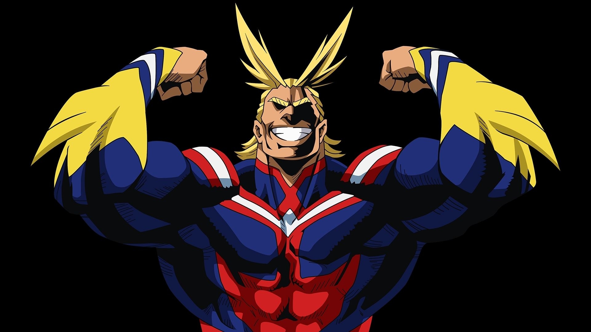 1920x1080 All Might Wallpaper (Black background edit), Desktop