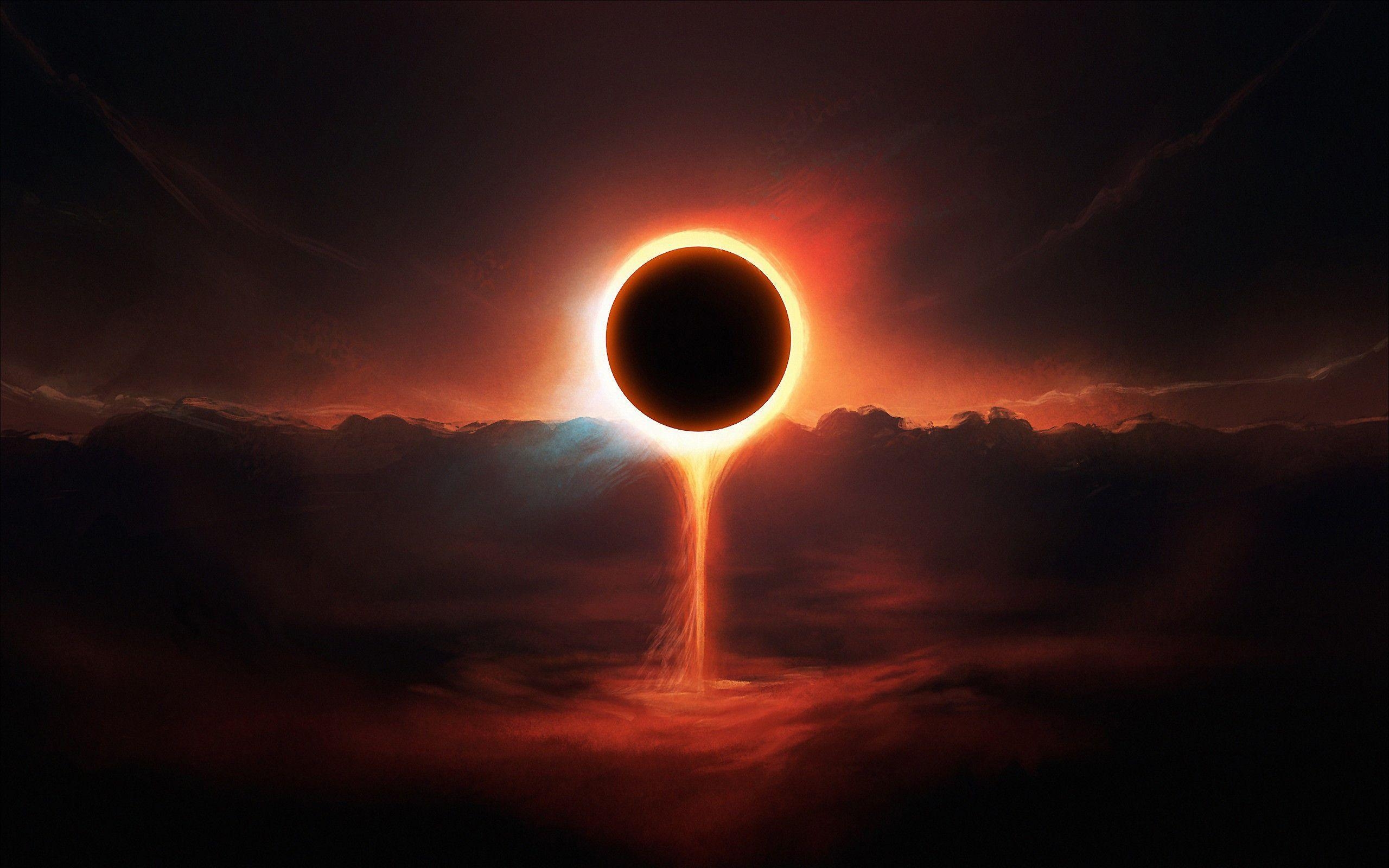 2560x1600 HD Wallpaper Solar Eclipse. Kids Art Solar Eclipse Art Science, Desktop