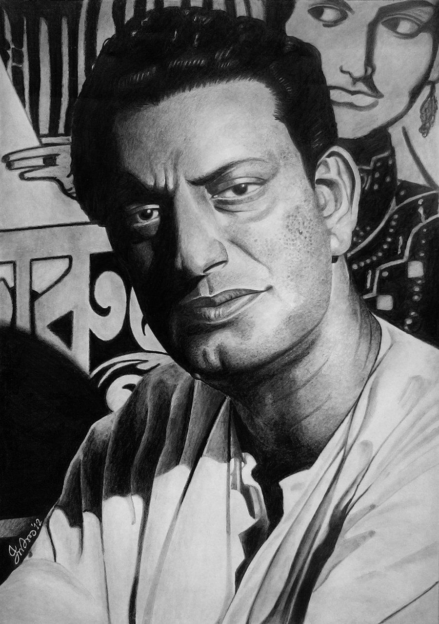 900x1280 Satyajit Ray paintings, Phone