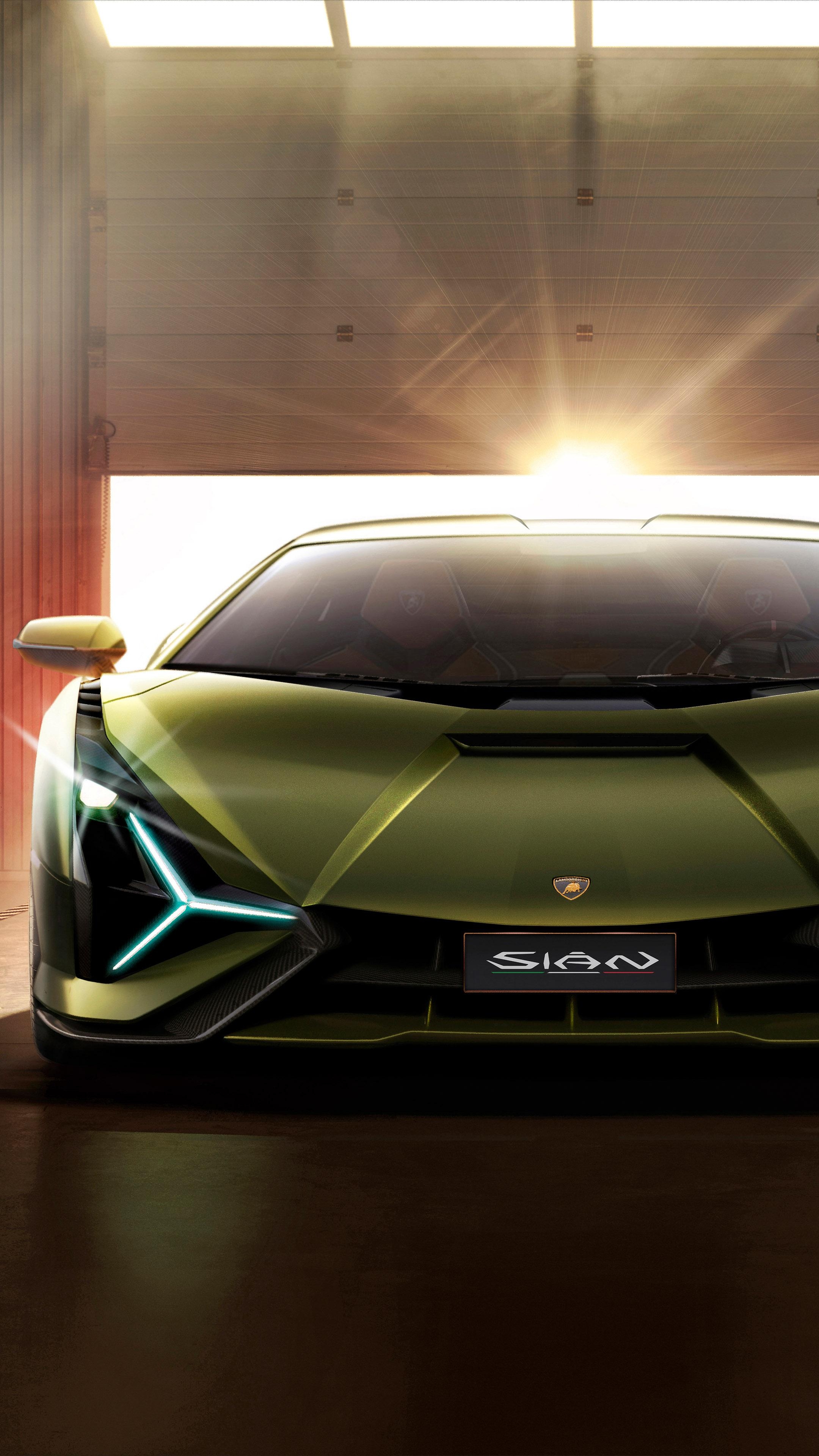 2160x3840 Lamborghini Sian Hybrid Supercar 2019 4K Ultra HD Mobile Wallpaper, Phone