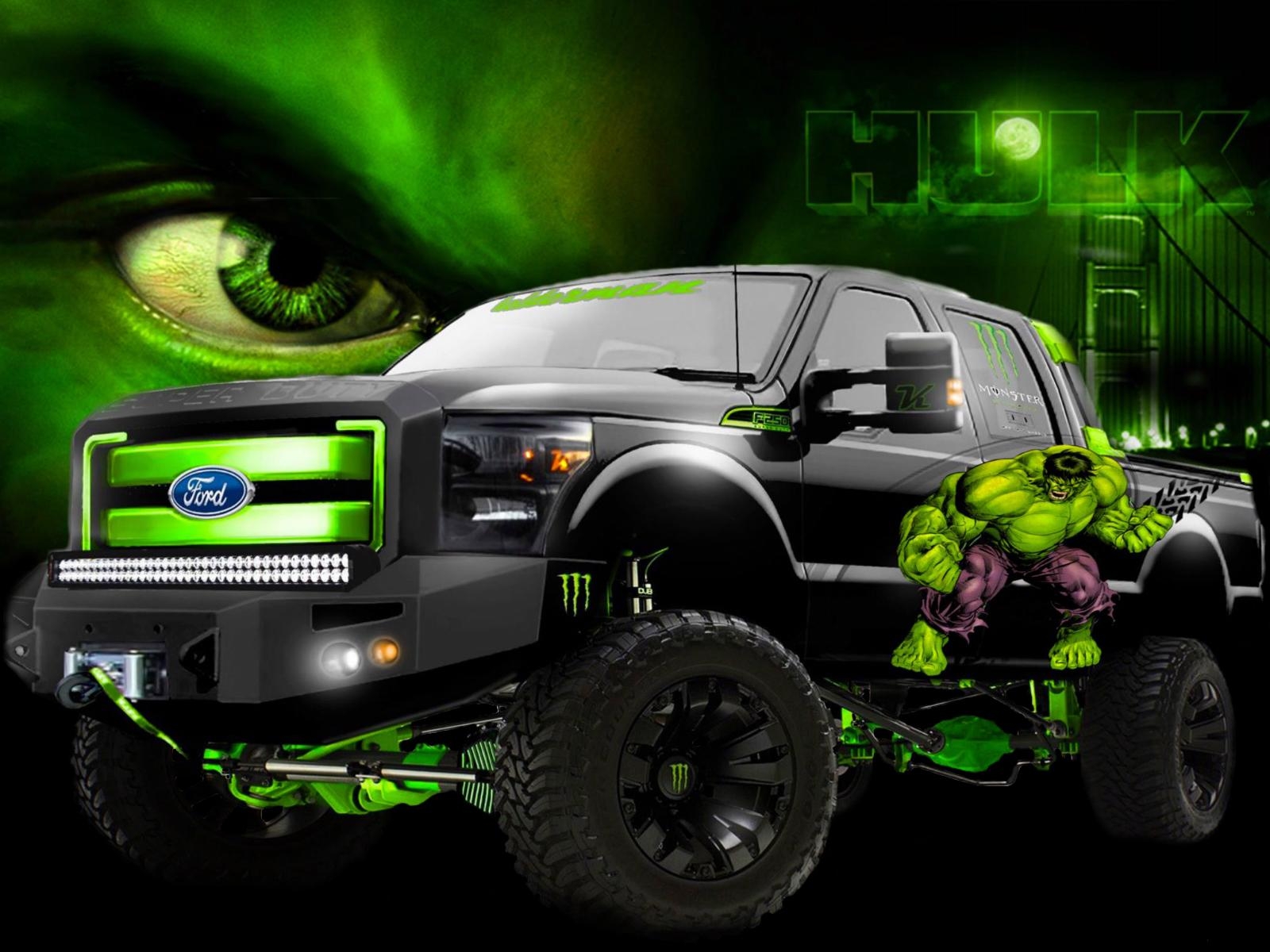 1600x1200 Vehicles monster hulk trucks wallpaperx1200, Desktop