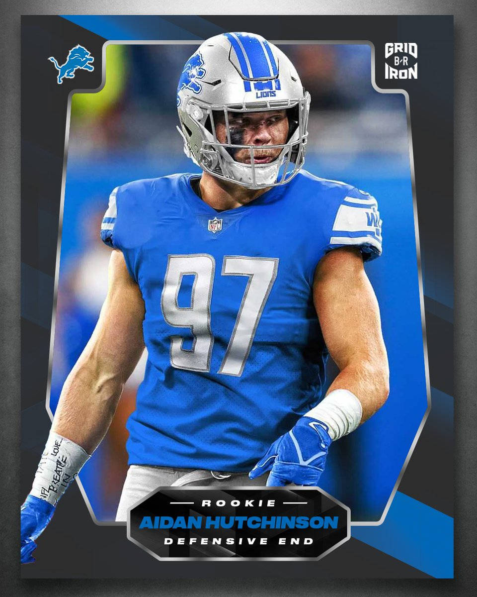 960x1200 Download Nfl Detroit Lions Aidan Hutchinson Rookie Defensive End Wallpaper, Phone