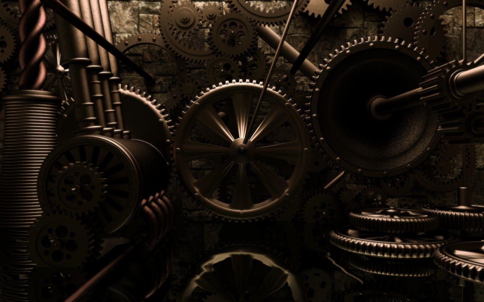 1680x1050 Dark Steampunk Wallpaper, Desktop